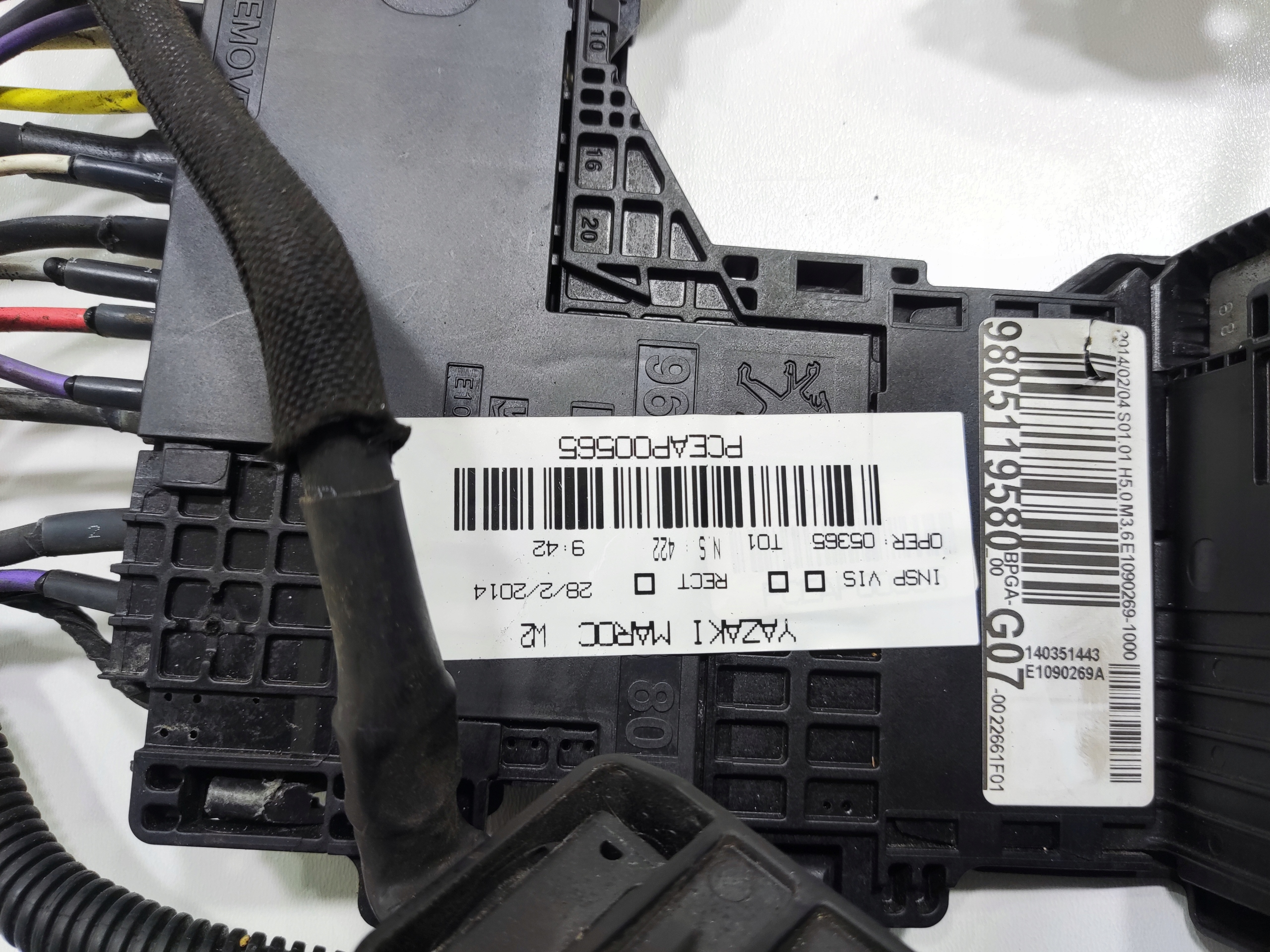 KONTAKT MODUL NAPATIA AUTOBATERIE PEUGEOT 508 I RXH HYBRID 9805119580 10-14
