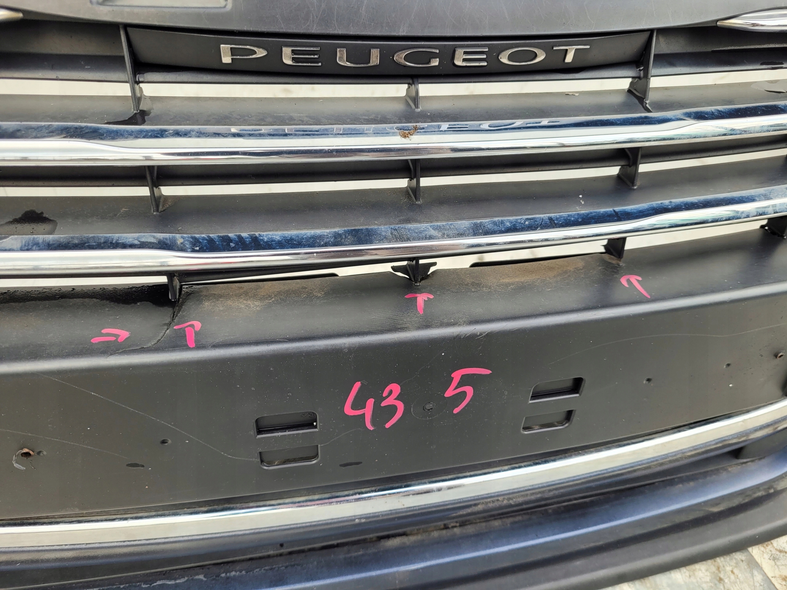 PEUGEOT 508 PREDNÝ NÁRAZNÍK