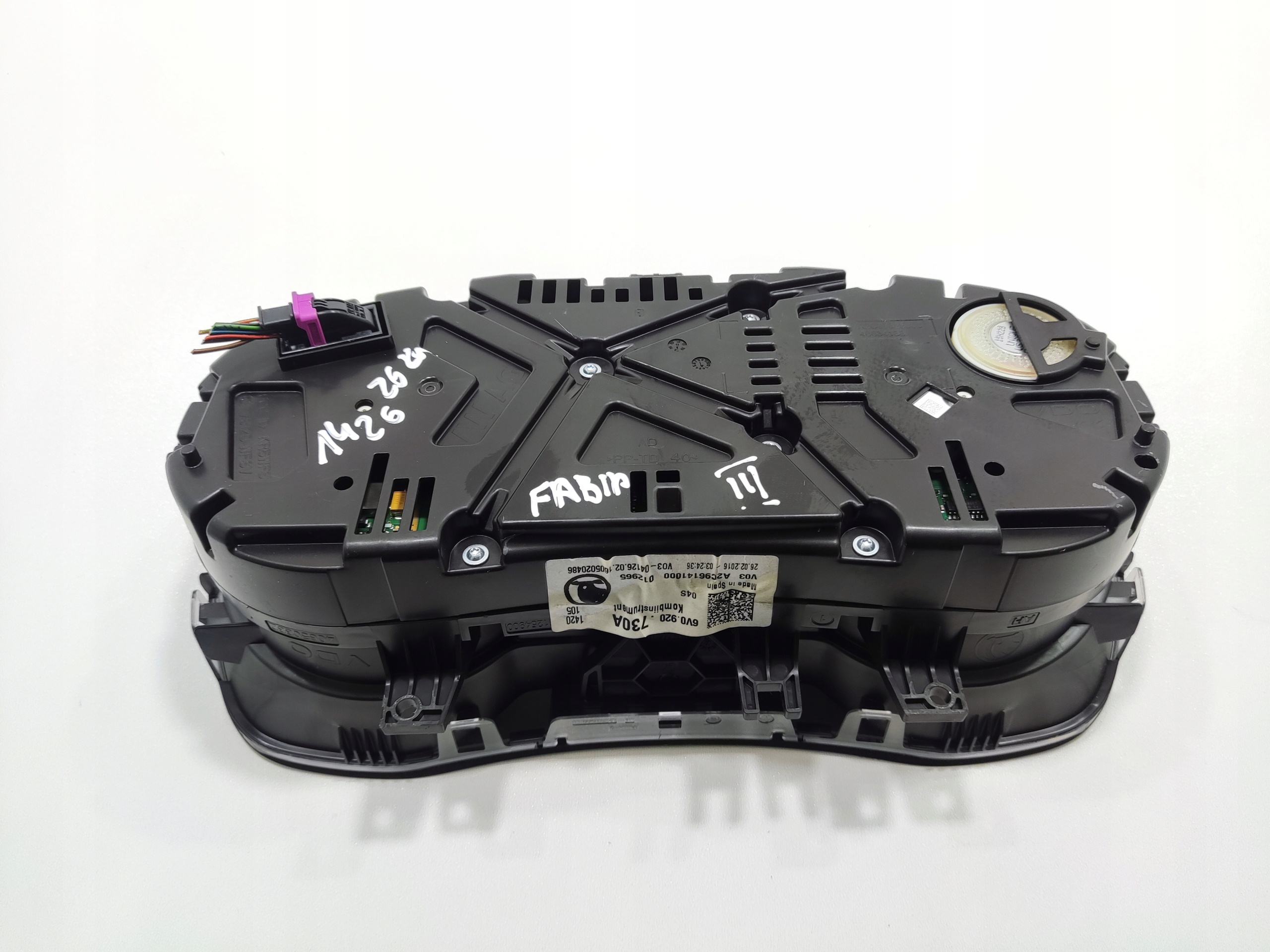 TACHOMETER BUDIKY SKODA FABIA III 6V 1.2 TSI 6V0920730A 2014-2018 EUROPA
