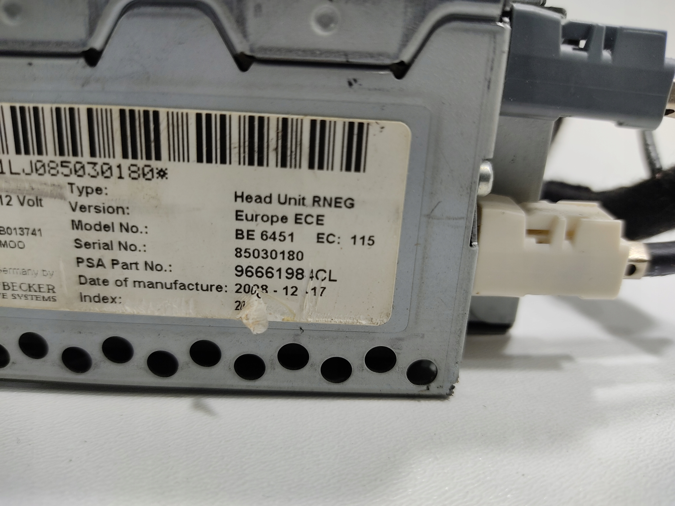 RADIO NAVIGACIA CITROEN C5 III X7 96661984CL 2008-2011