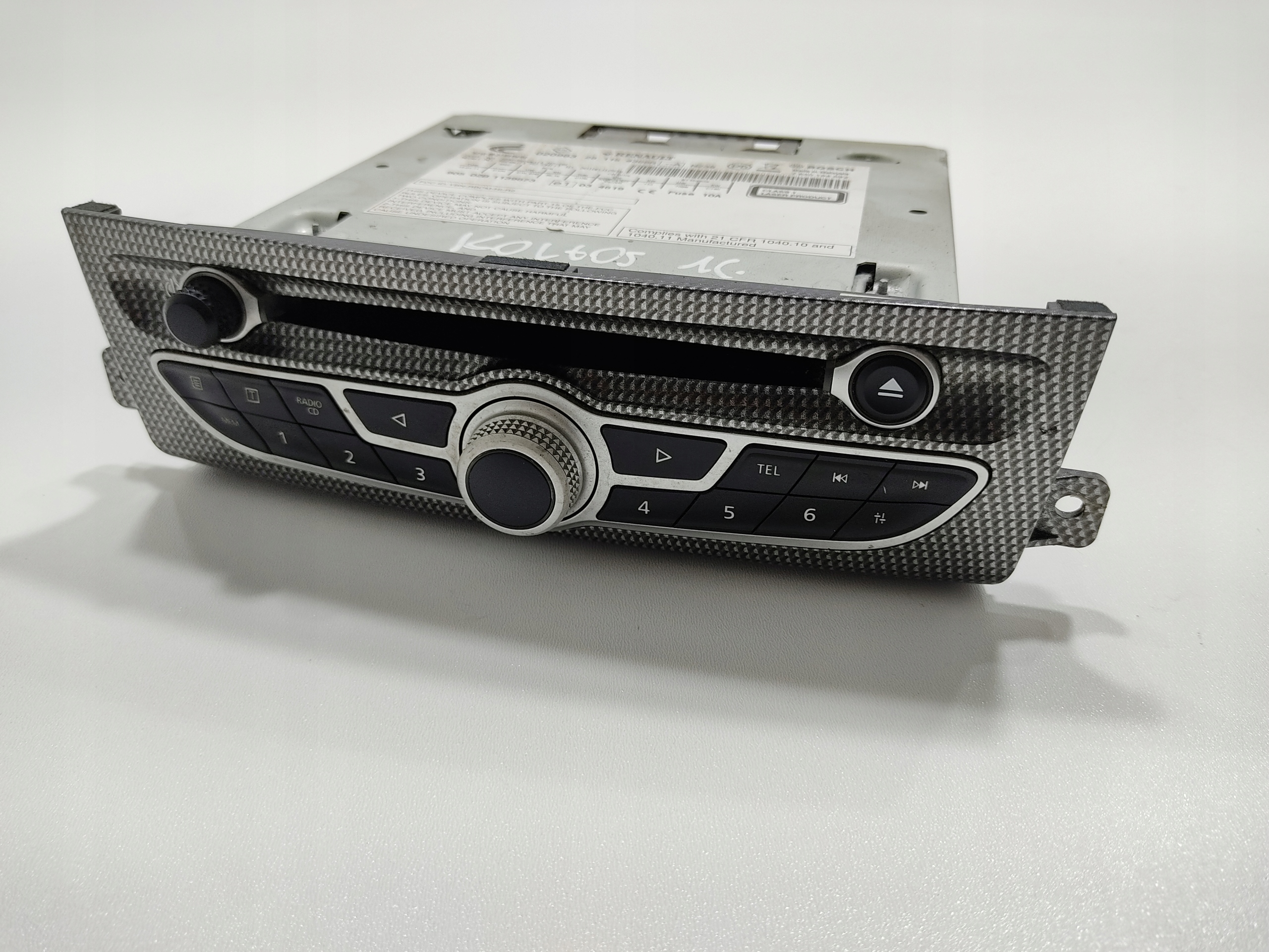 CD RADIO RENAULT KOLEOS I 281154366R 2008-2015 KOD