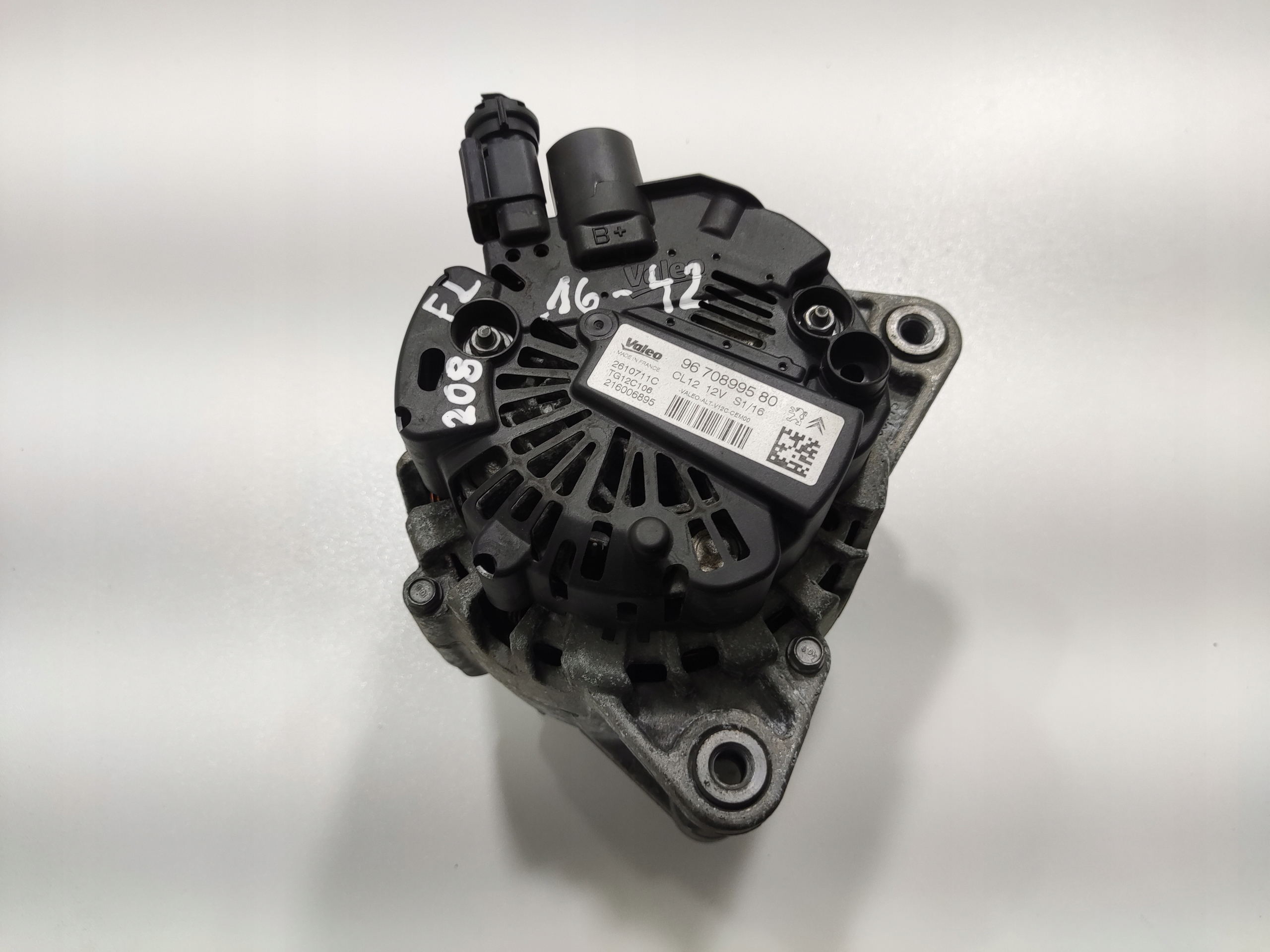ALTERNÁTOR PEUGEOT 208 I 1.2 THP 9670899580 2016-2019 LIFT