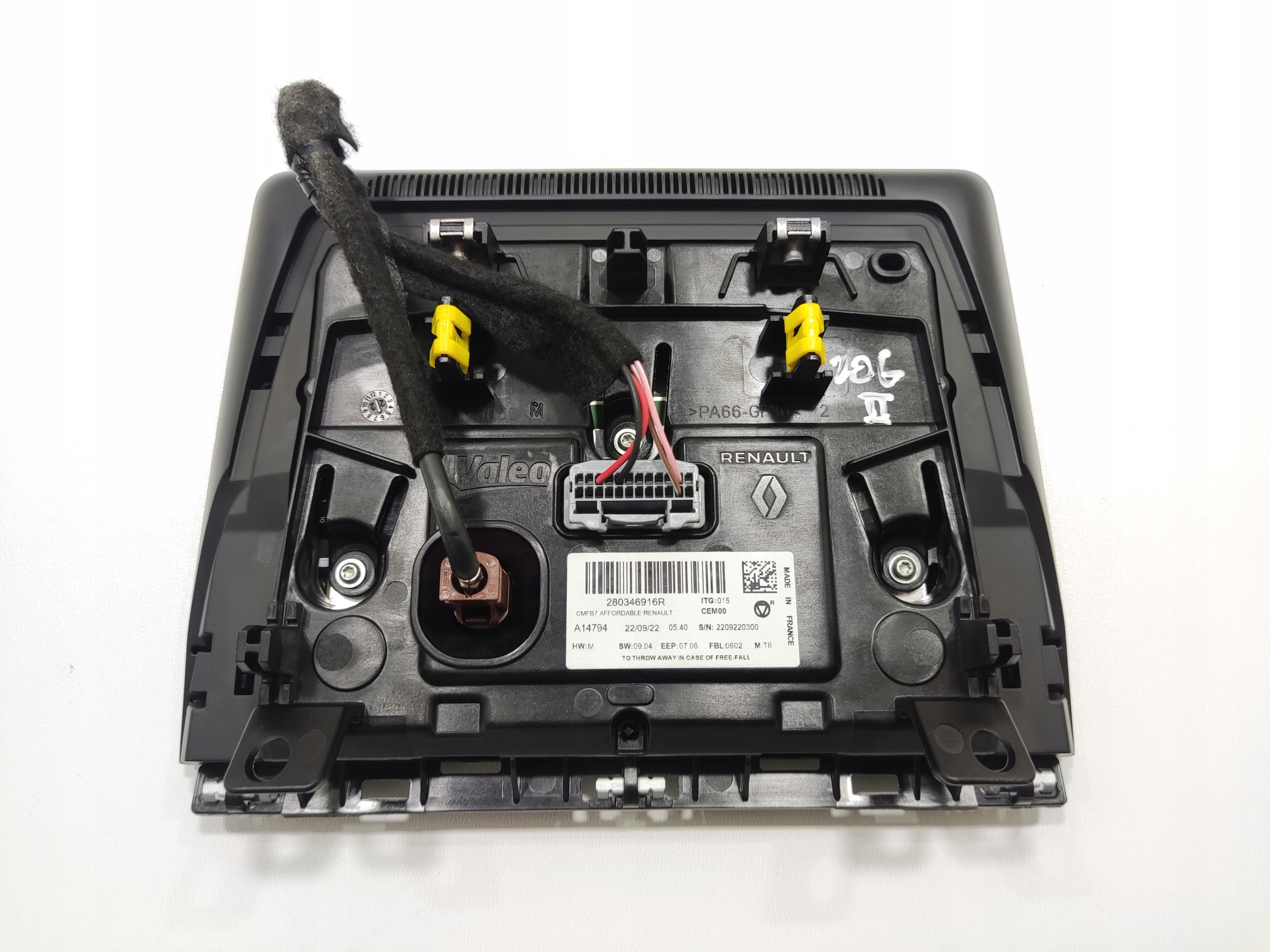 DISPLEJ MONITOR NAVIGACIE RENAULT ZOE II 280346916R 2019-2024