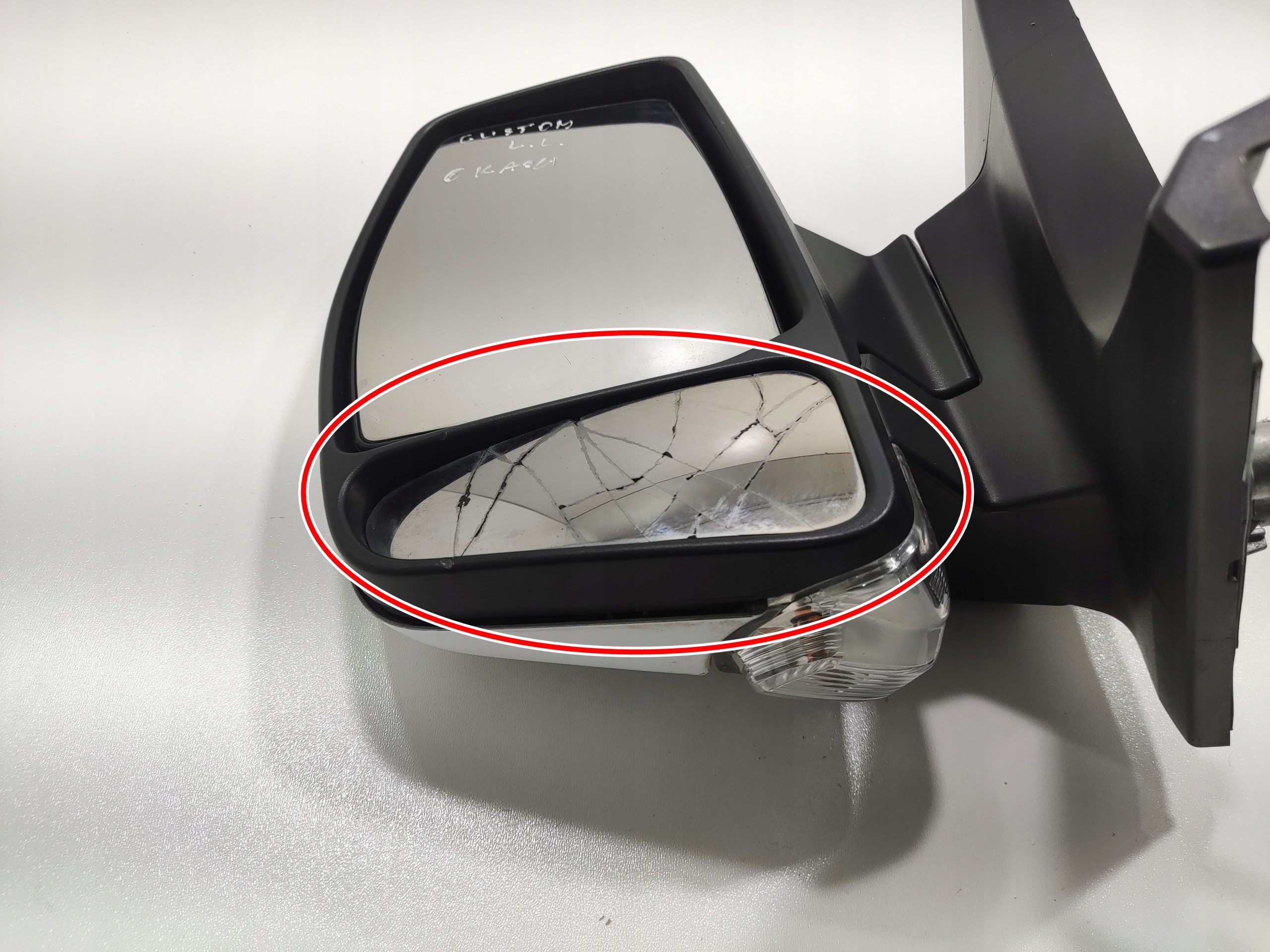 ĽAVÉ ZRKADLO ELEKTRICKÉ FORD TRANSIT CUSTOM MK1 2017-2023 LIFT 6 KABEL