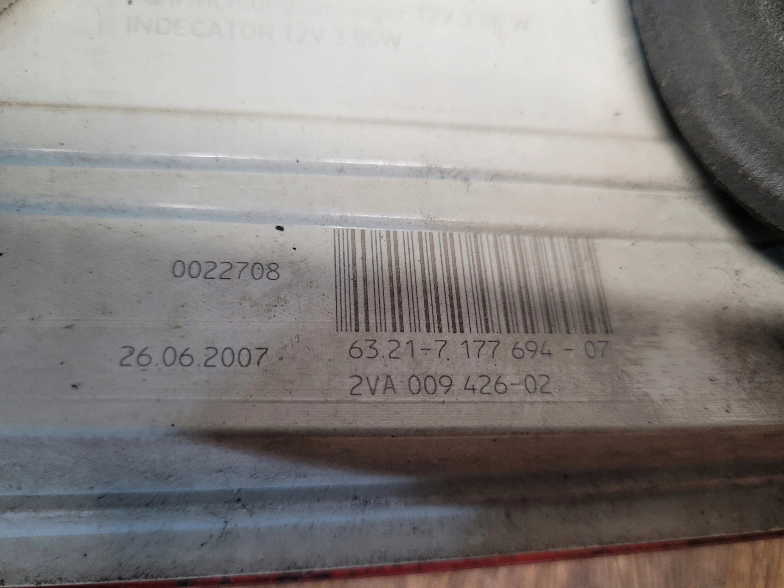 BMW E61 LIFT KOMBI PRAVÉ ZADNÉ SVETLO 7177694