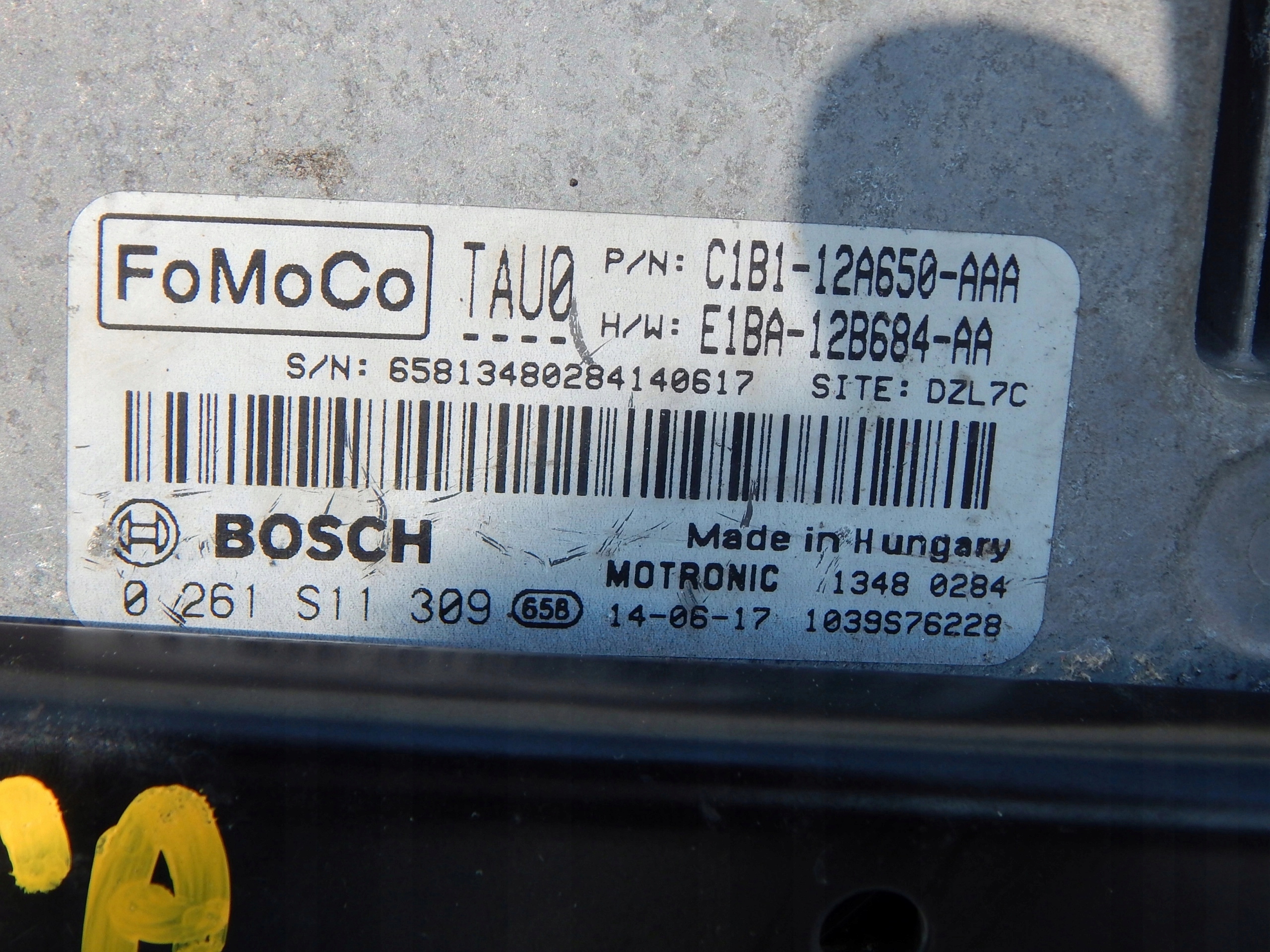 FORD FIESTA MK7 1.0 ECOBOOST RIADIACA JEDNOTKA MOTORA