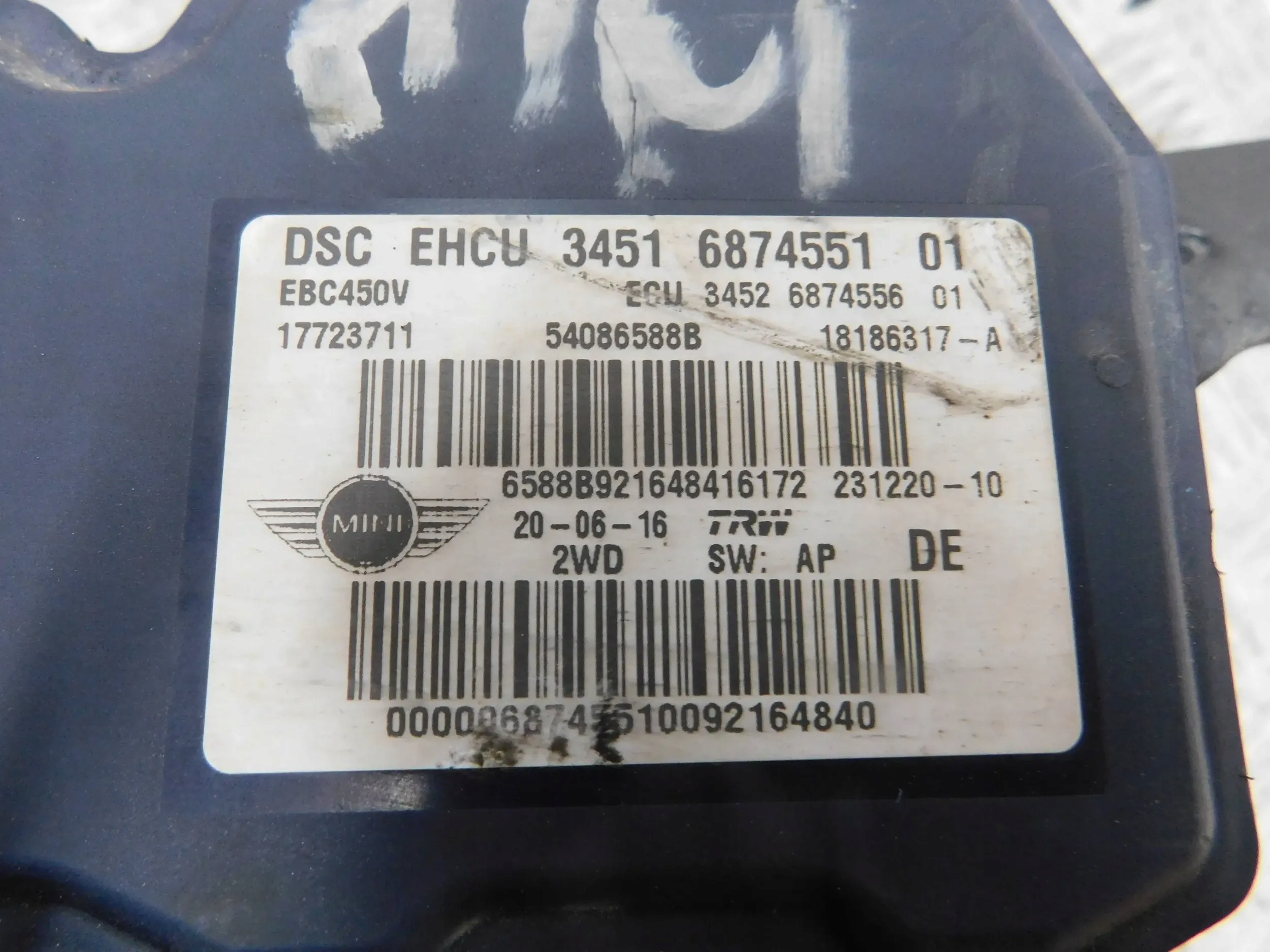KOCKA ABS 6874551 MINI COUNTRYMAN R60