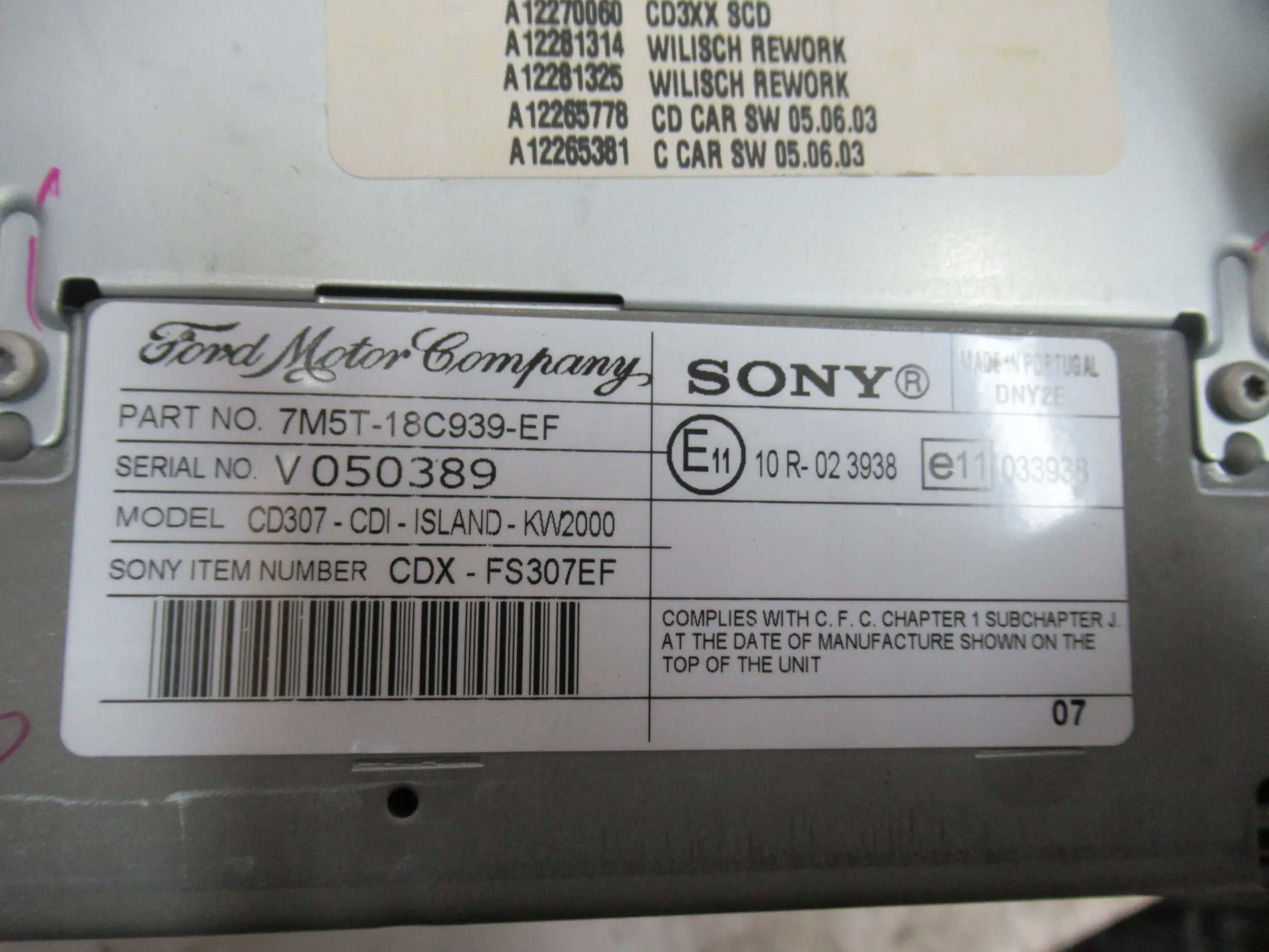 RADIO FORD FOCUS 2 MK2 7M5T-18C939-EF