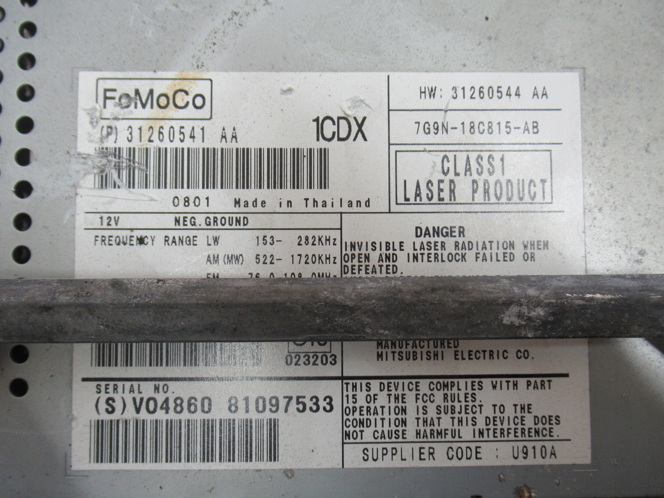 RADIO 31260541 VOLVO V70 III