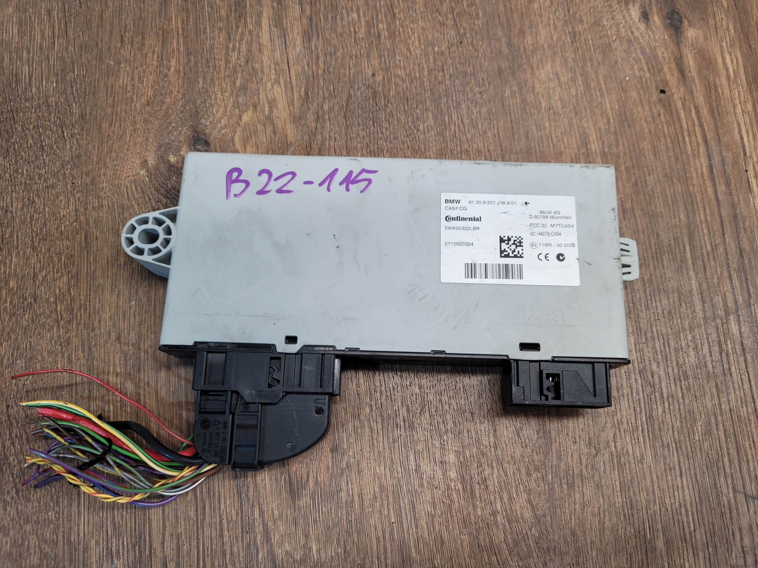 BMW F10 MODUL CAS 9257038