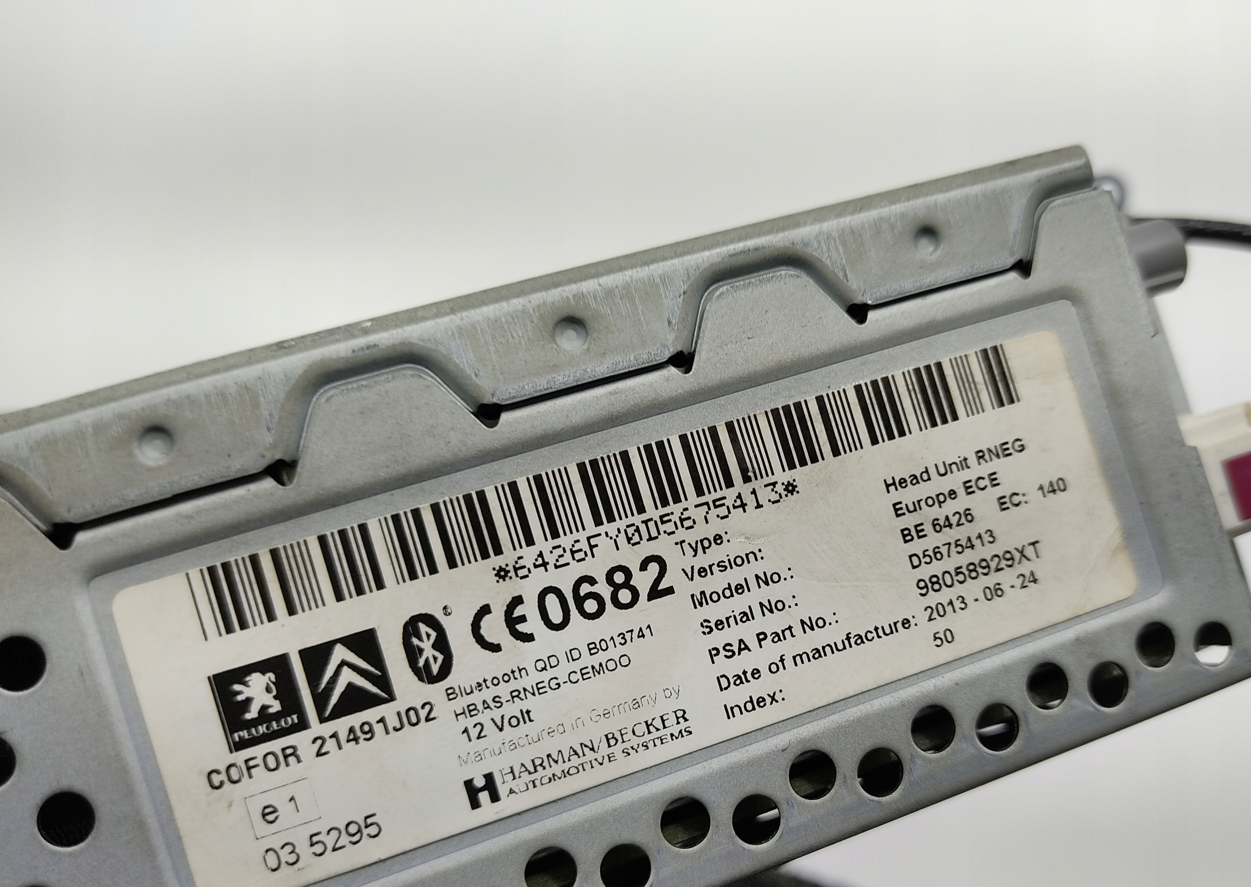 RADIO NAVIGACIA PEUGEOT 3008 I 98058929XT 2009-15