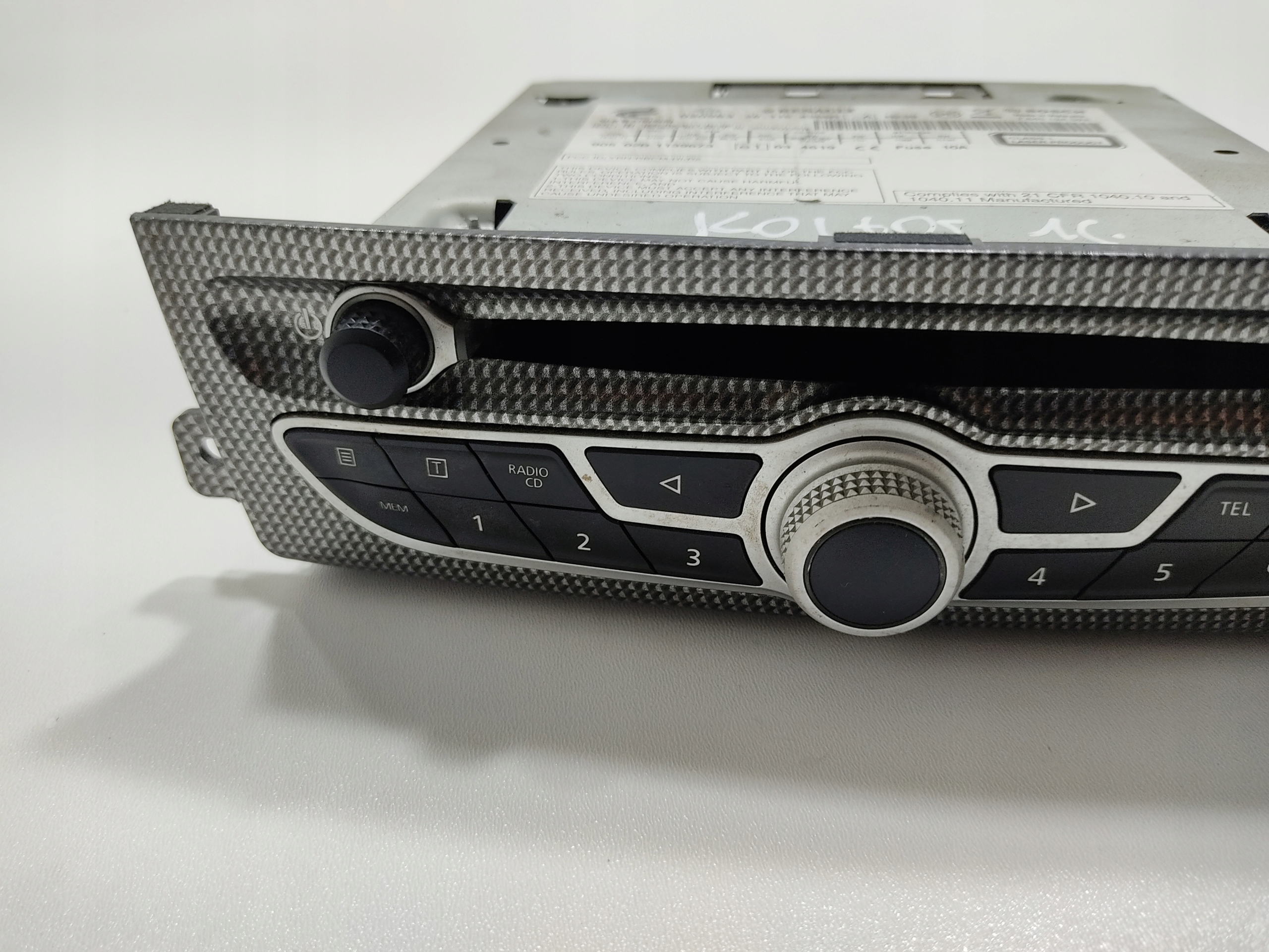 CD RADIO RENAULT KOLEOS I 281154366R 2008-2015 KOD