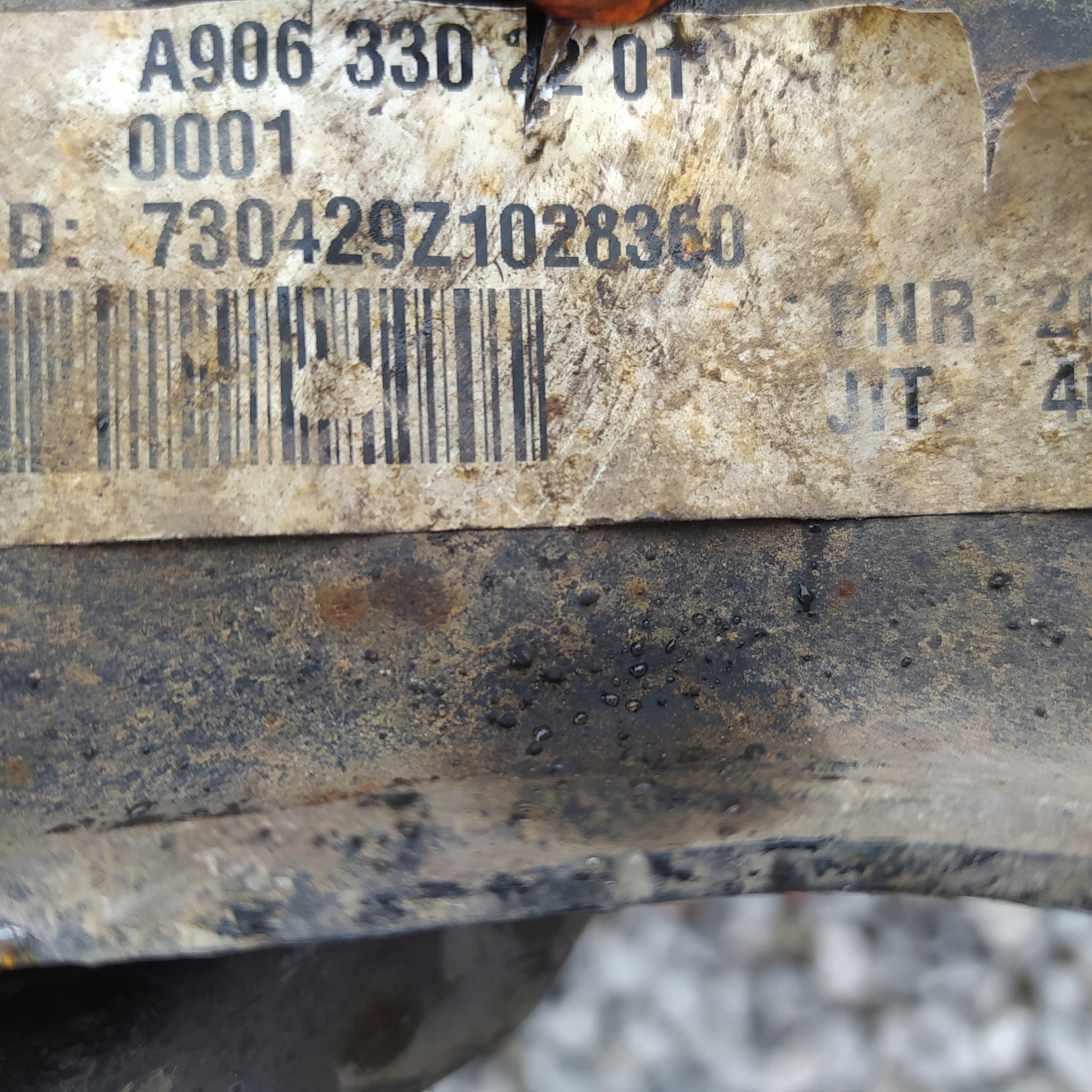 MERCEDES SPRINTER W 906 A9063302201 PREDNA NAPRAVA