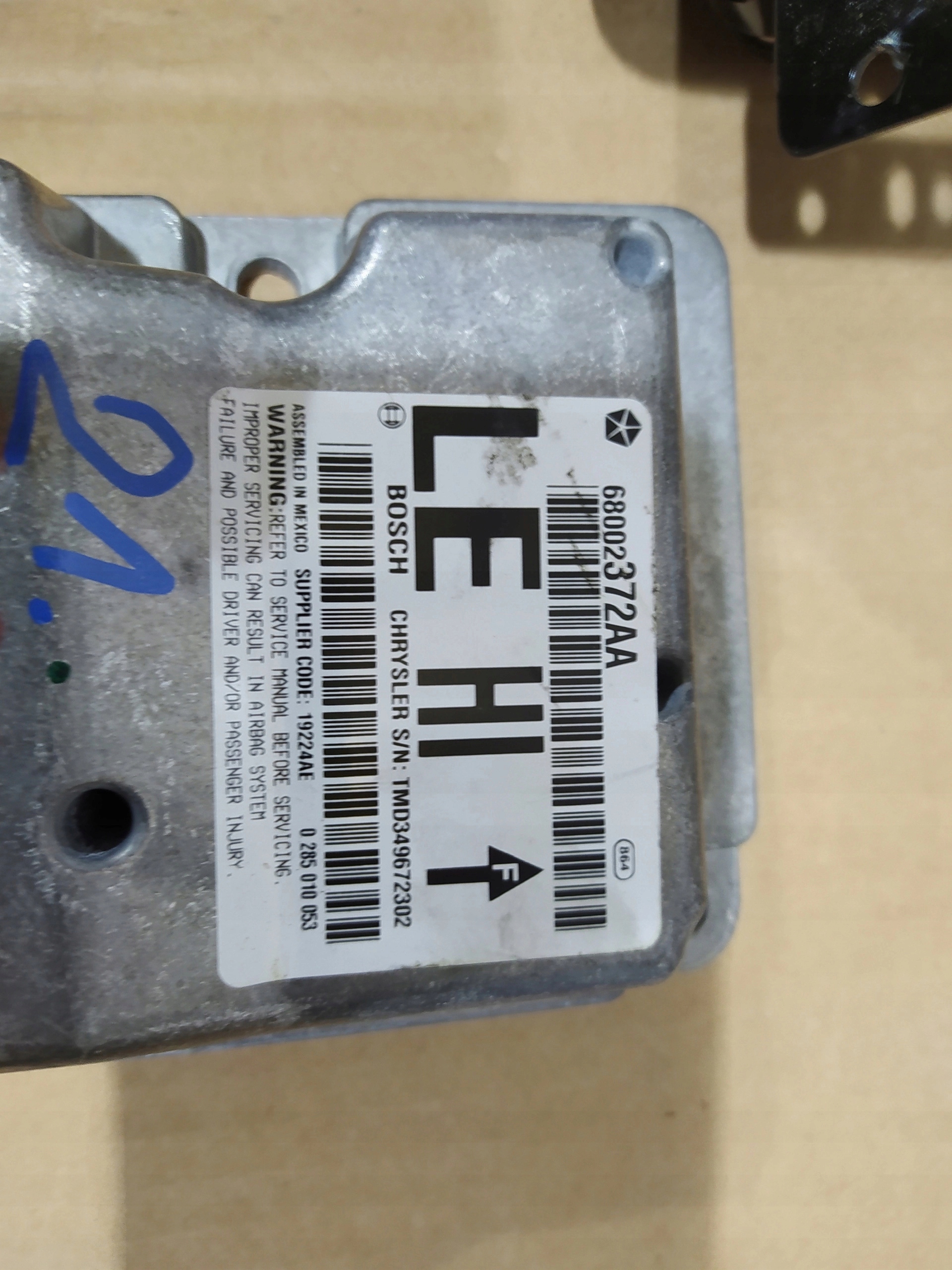 CHRYSLER 300C AIRBAGY BEZPECNOSTNE PASY