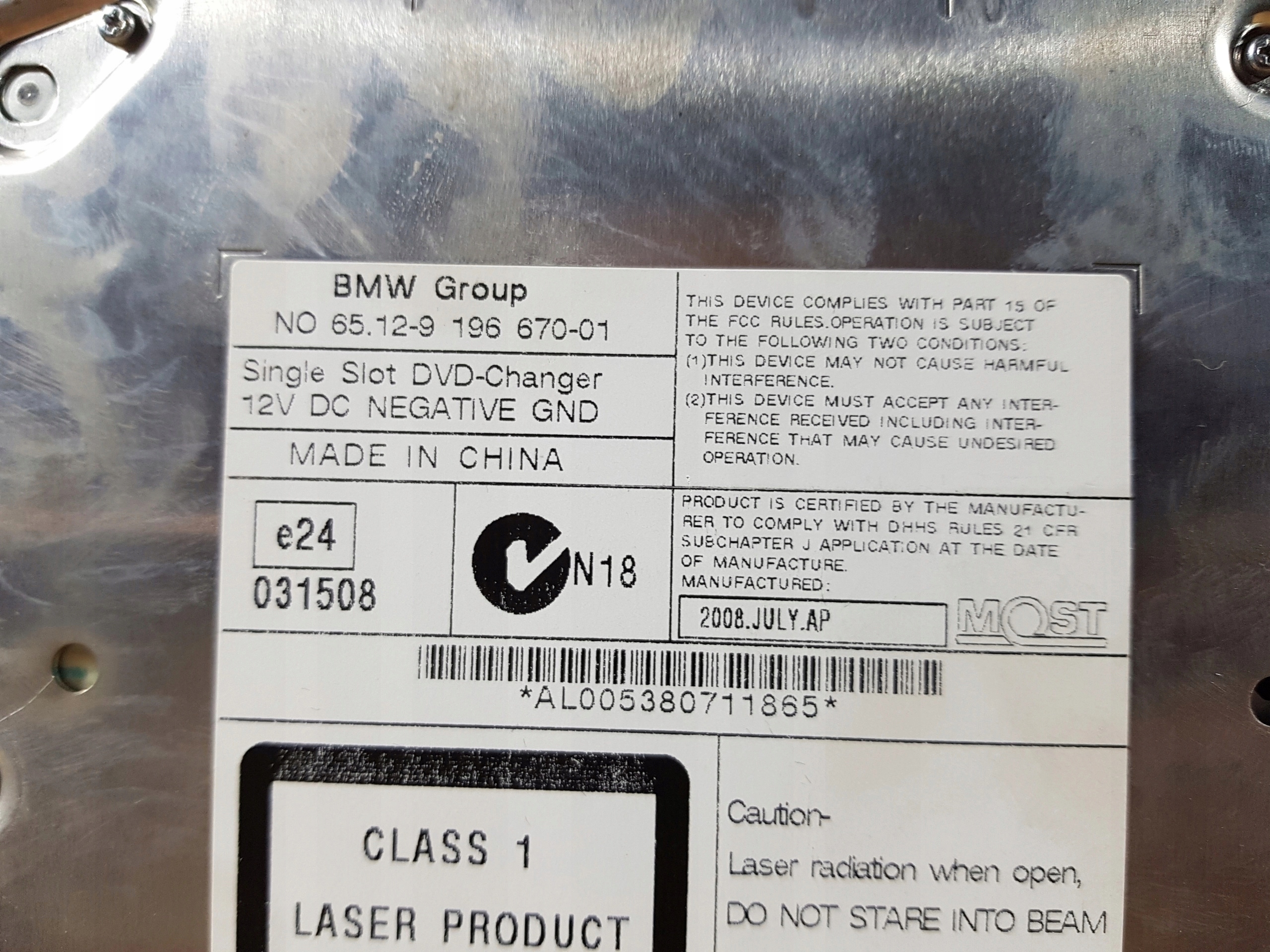 BMW 7 F01 F02 DVD MENIC 9196670