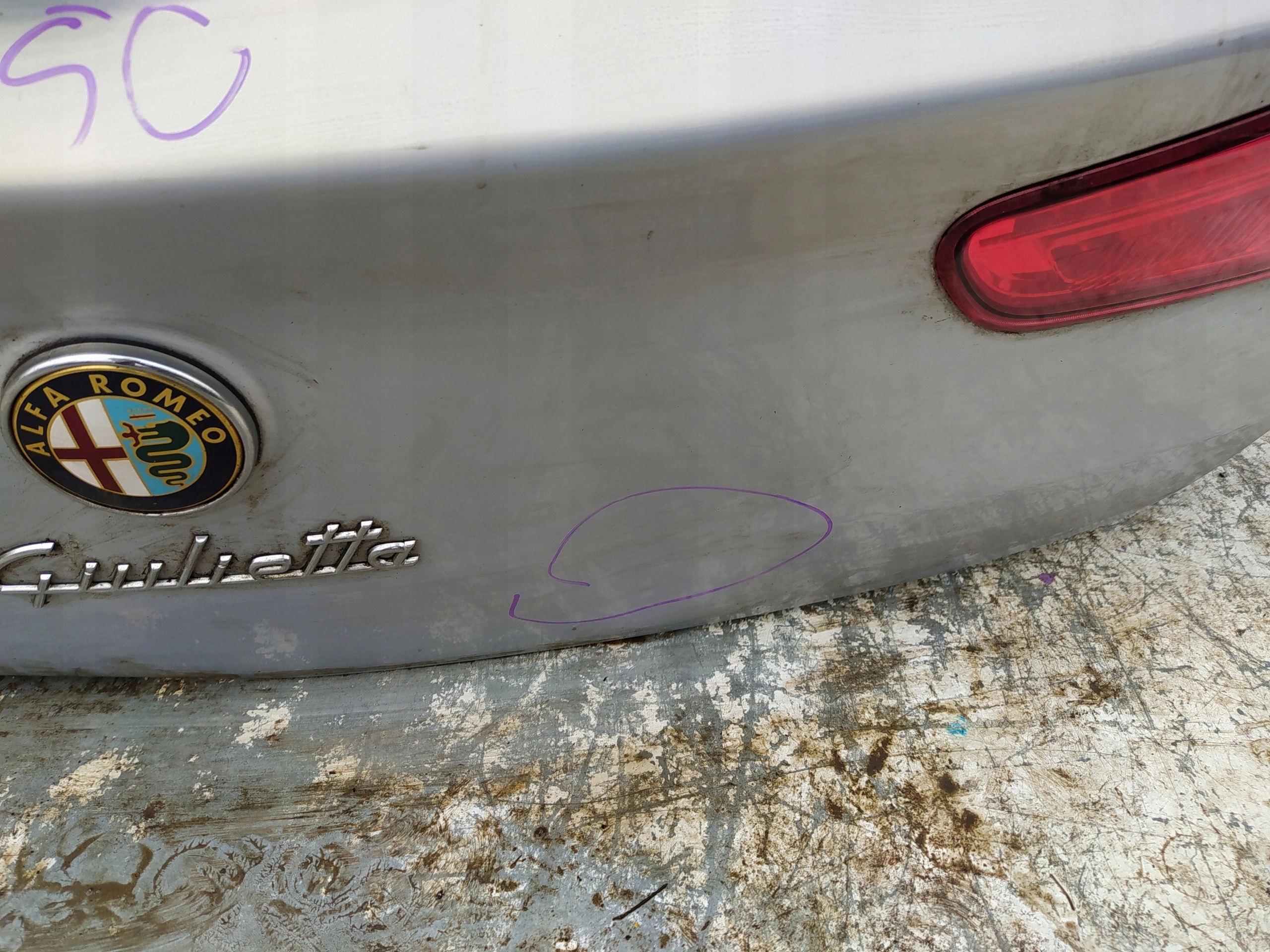 ALFA ROMEO GIULIETTA ZADNÁ KAPOTA