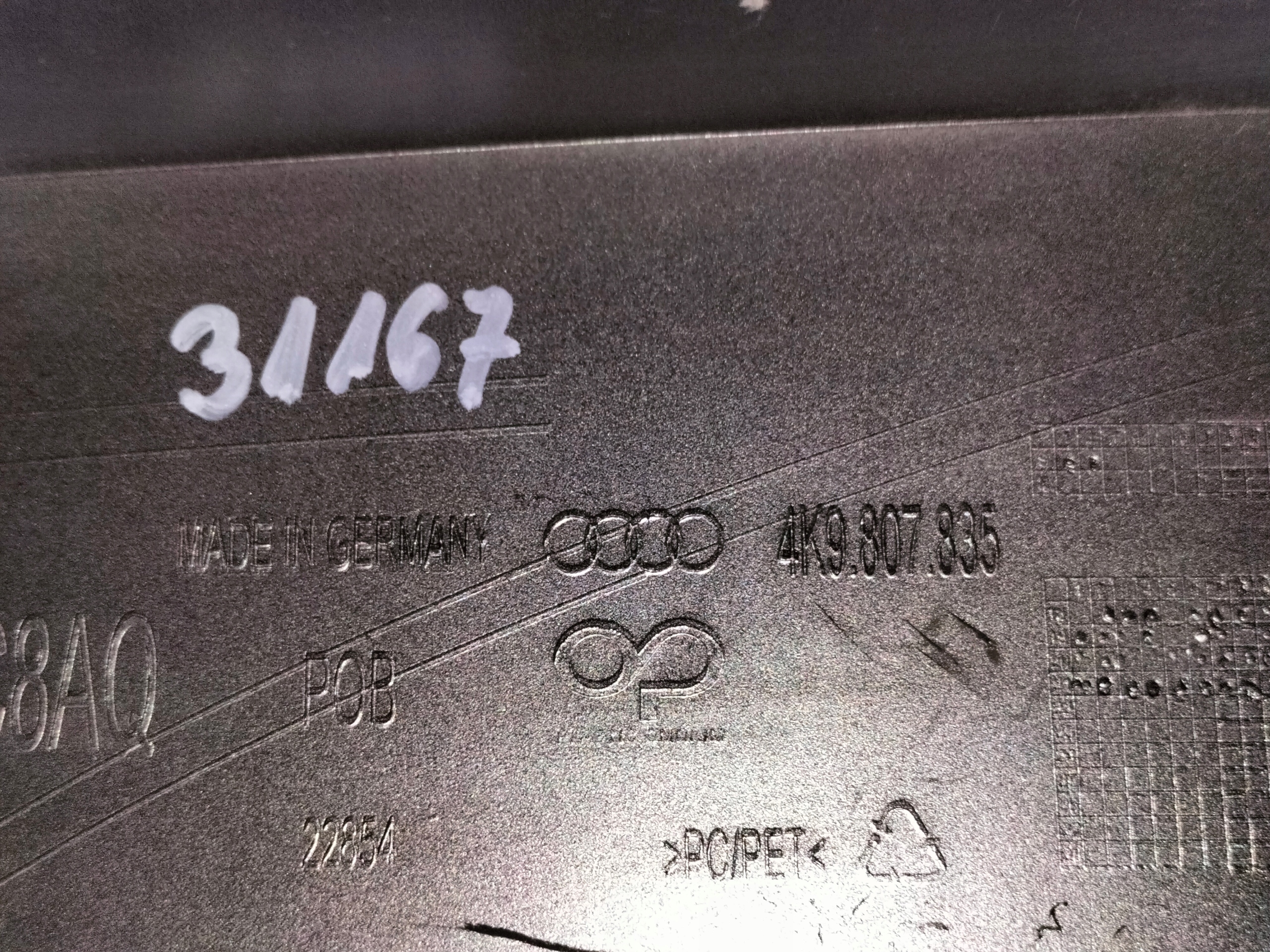 SPOJLER LIŠTA ZADNÉHO NÁRAZNÍKA AUDI A6 C8 18- KOMBI ALLROAD QUATTRO