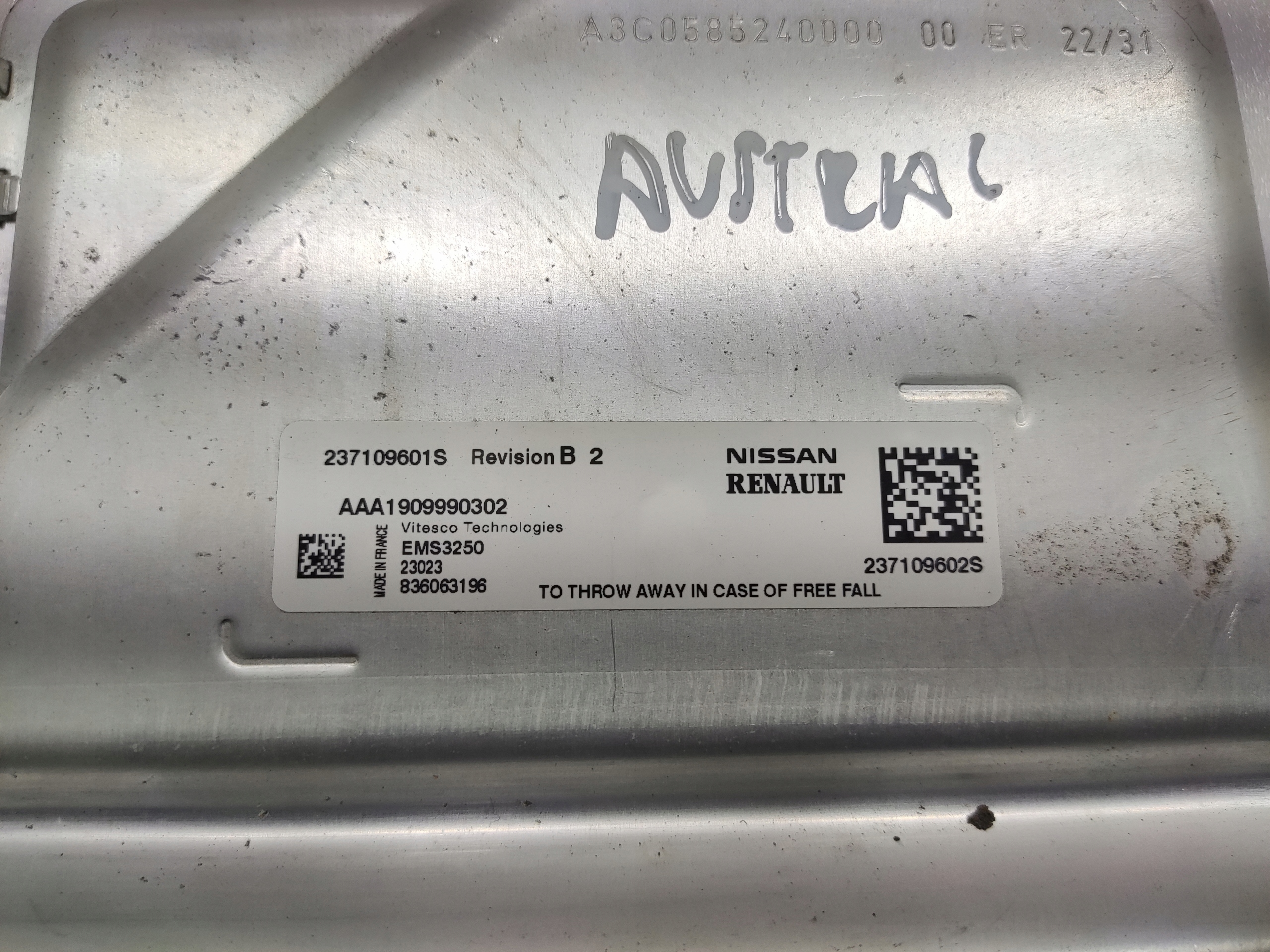 RIADIACA JEDNOTKA MOTORA RENAULT AUSTRAL 1.2 E-TECH 237109601S 2022-2025