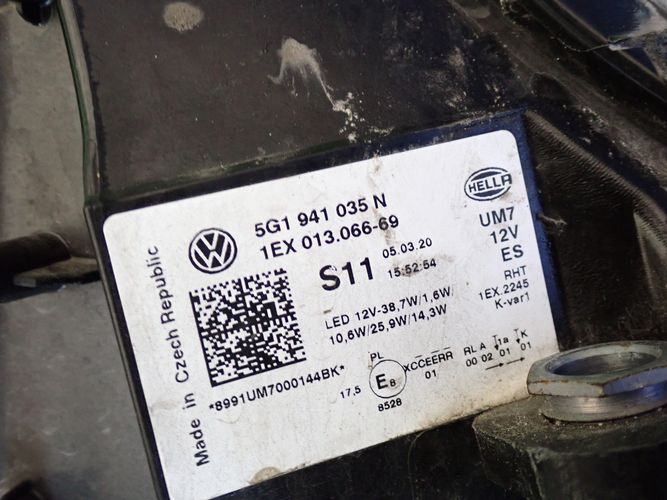 VW GOLF VII GTE LIFT 17- LAVE PREDNE SVETLO