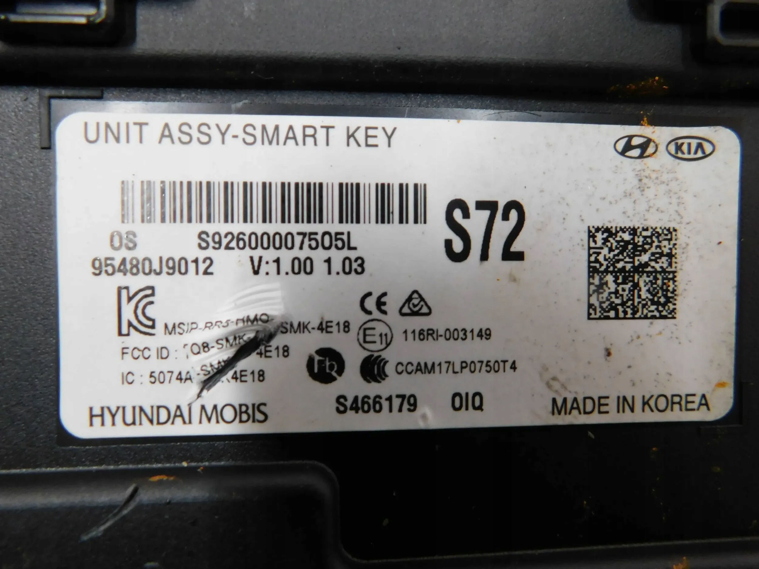 MODUL HYUNDAI KONA 1.0 95480J9012