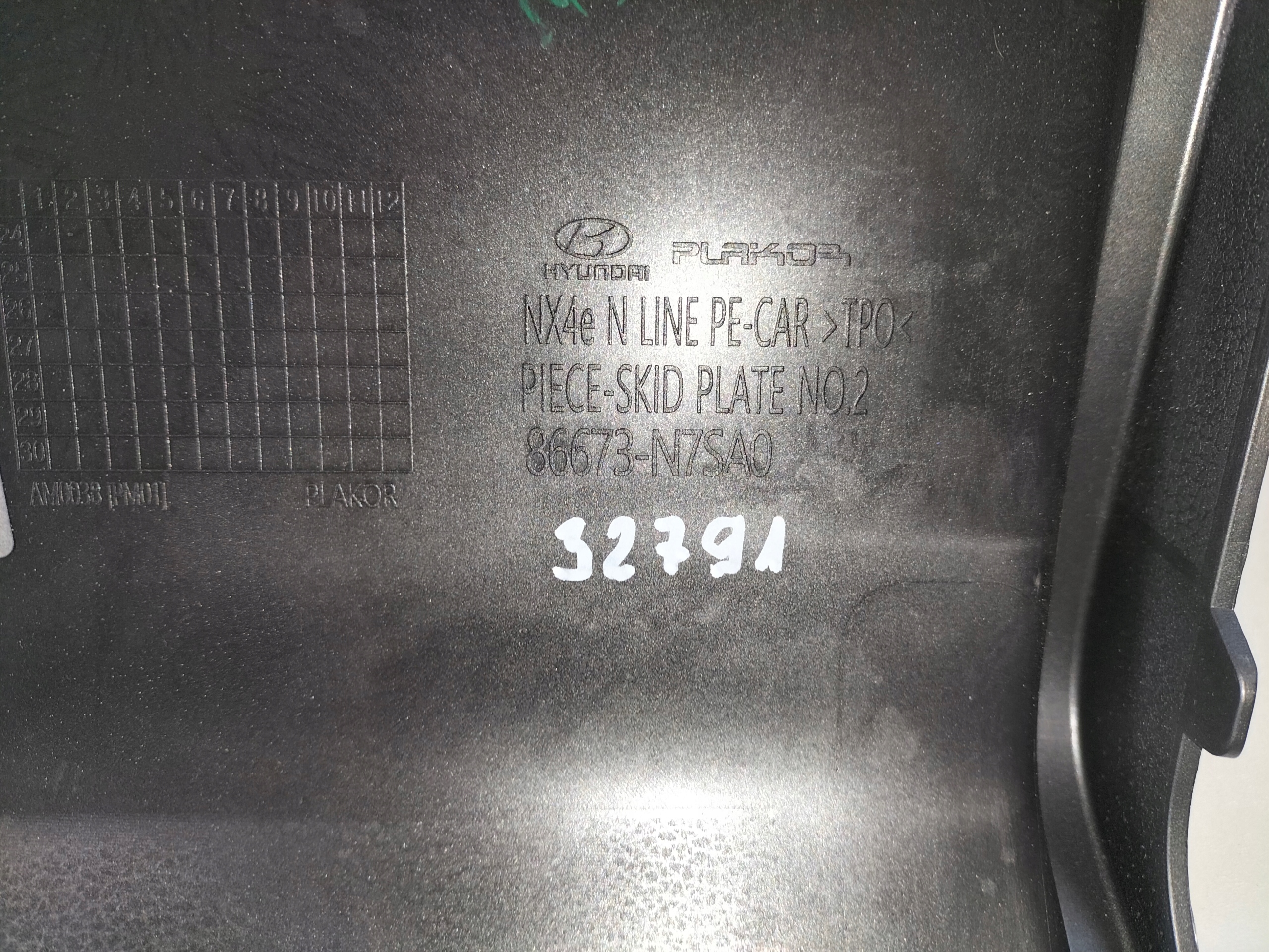 SPOJLER LIŠTA ZADNÉHO NÁRAZNÍKA PRAVY HYUNDAI TUCSON 4 IV LIFT 24- N-LINE