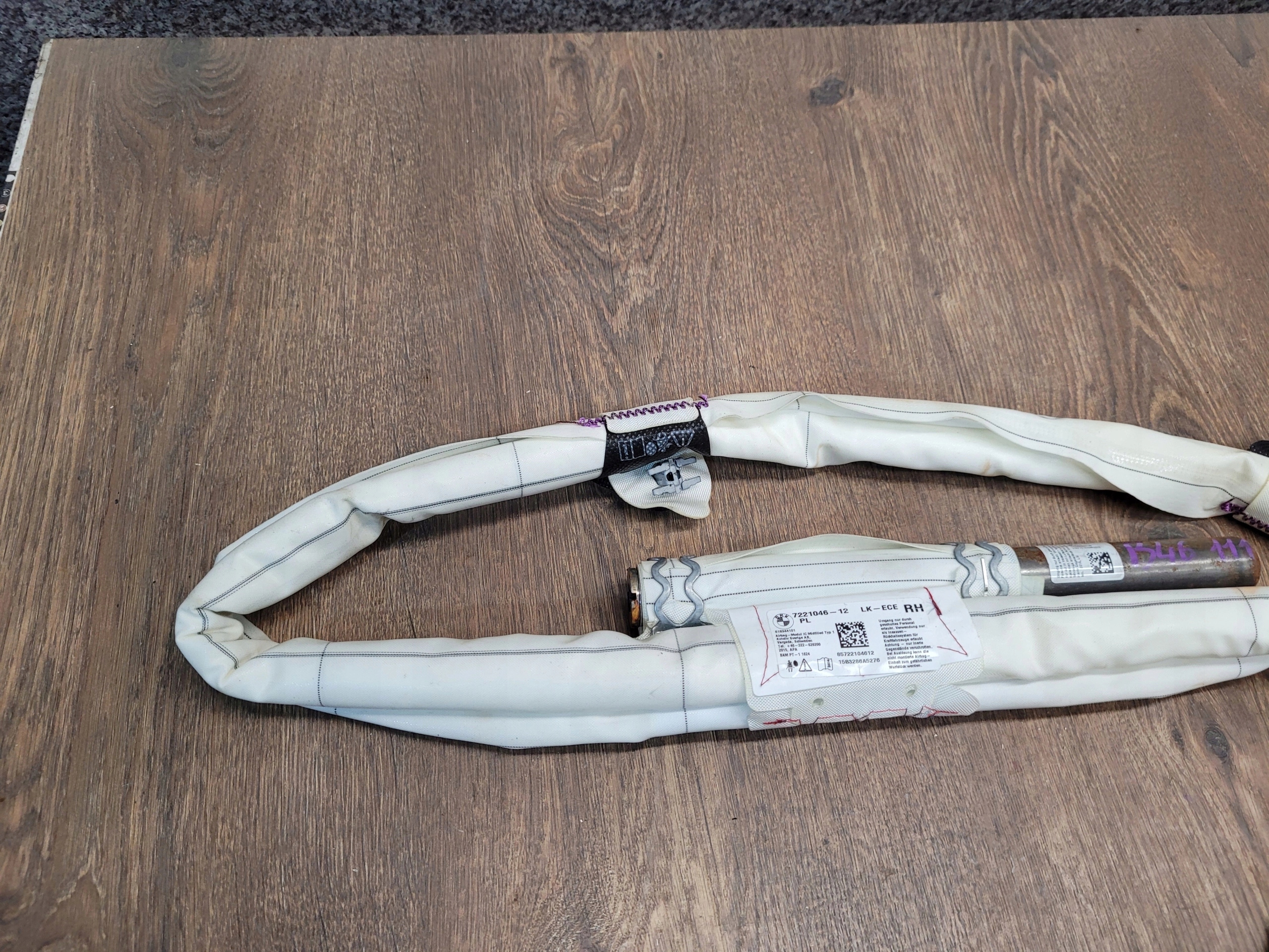 BMW F20 F21 PRAVY STROPNY AIRBAG 7221046