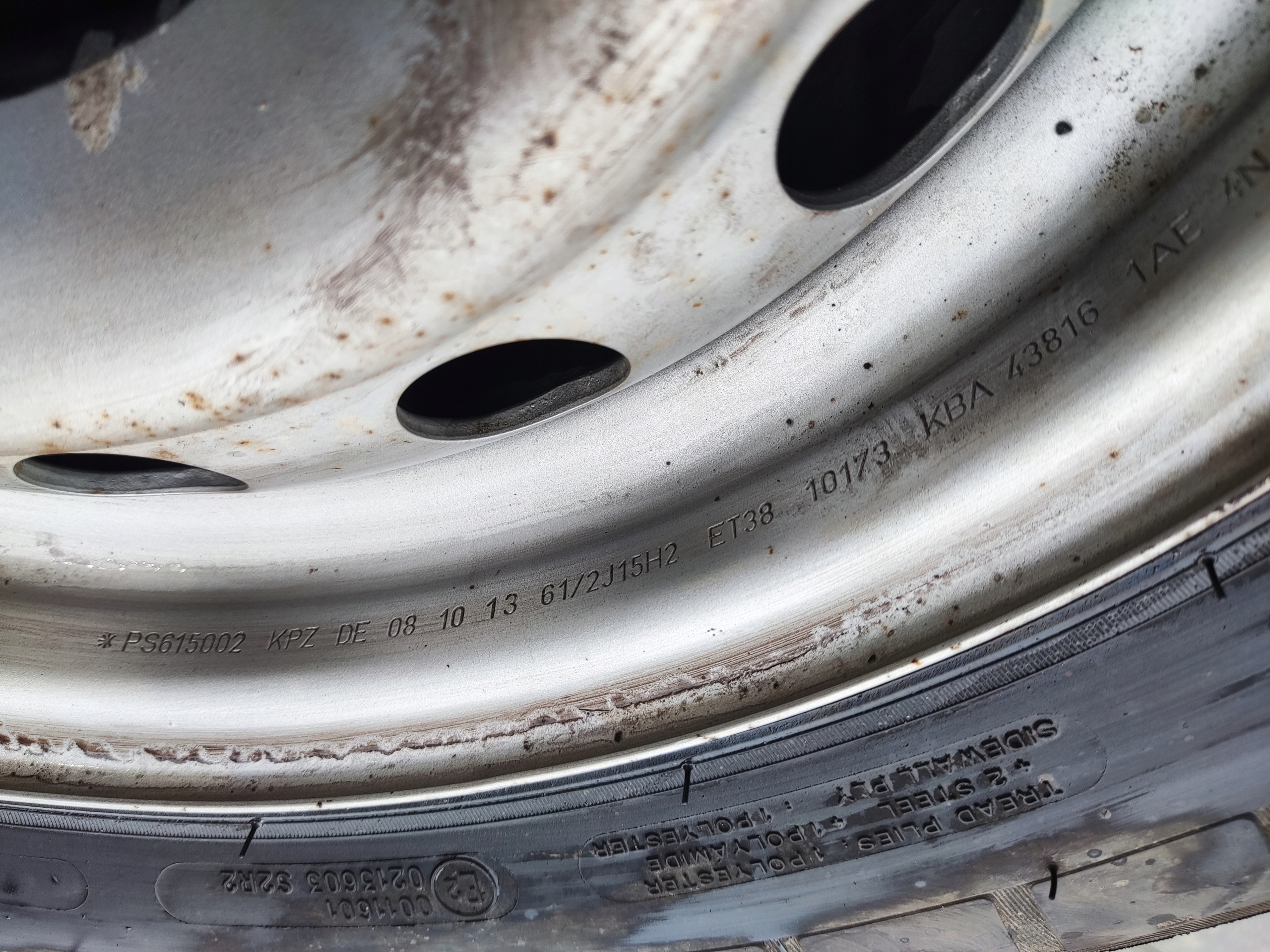 REZERVA DOJAZDOVKA 15 5X108 JUMPY EXPERT SCUDO II 215/65R15C 2007-2013