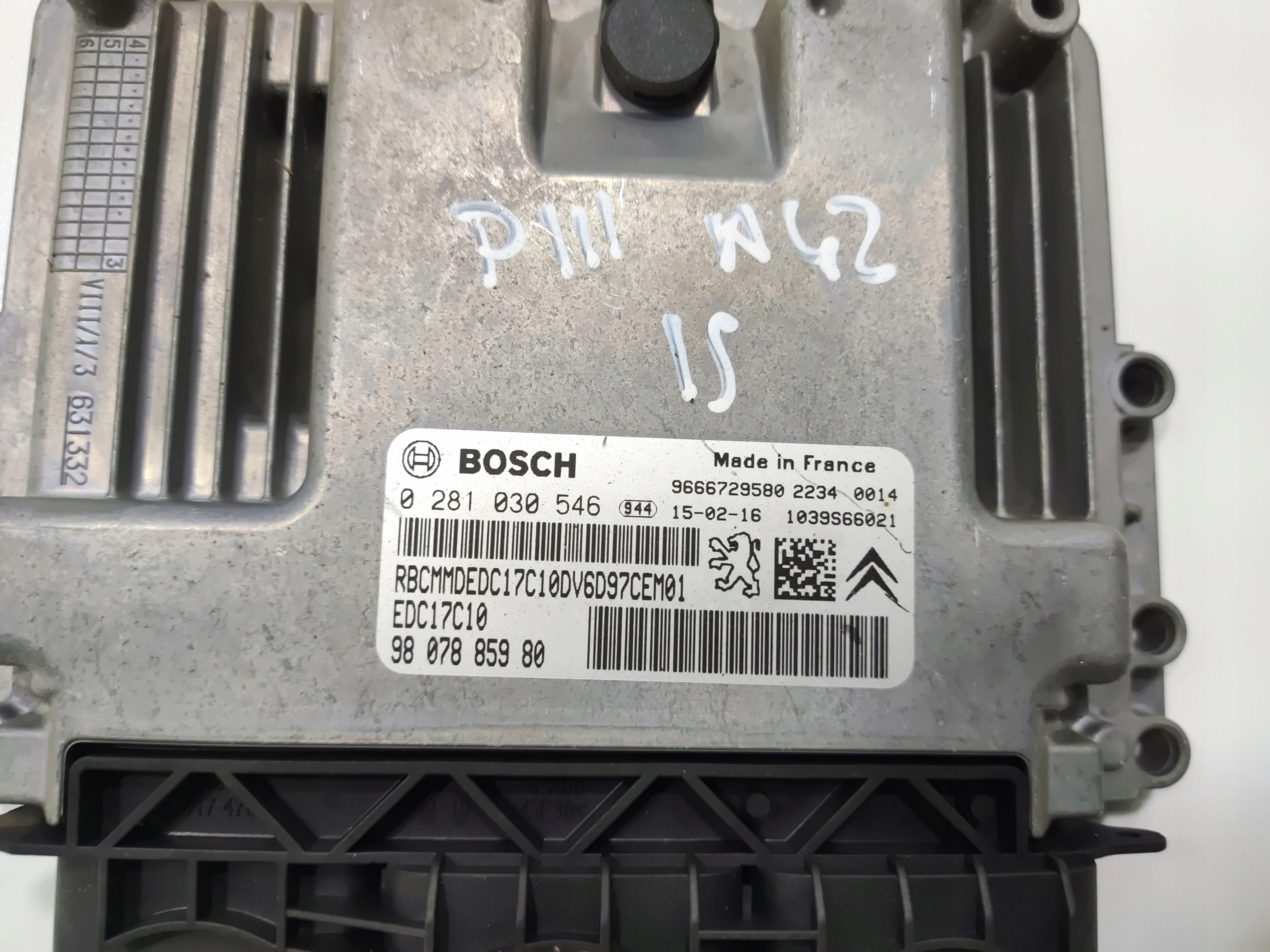 RIADIACA JEDNOTKA MOTORA PARTNER BERLINGO III 1.6 E-HDI 9807885980 0281030546 12-18