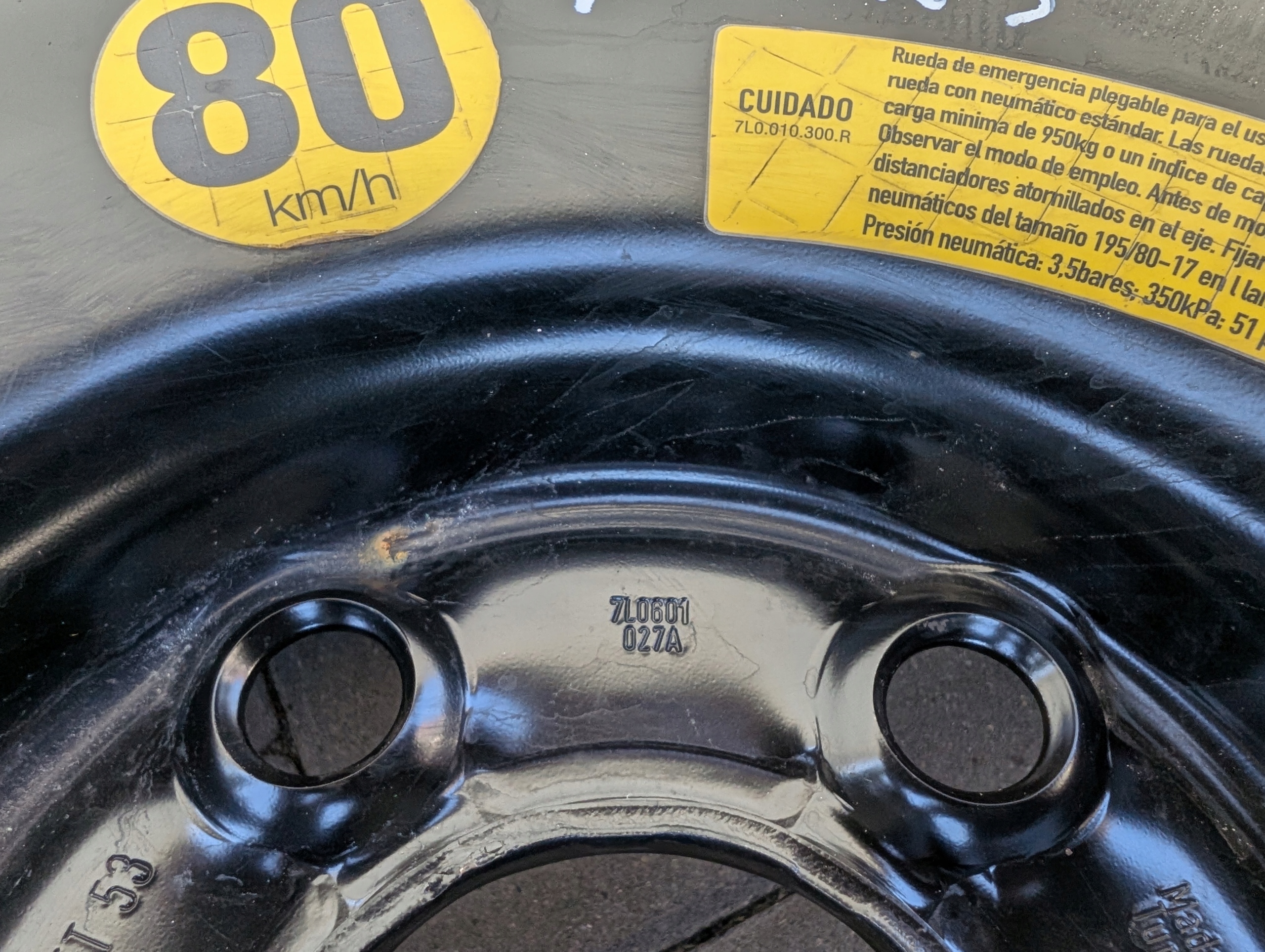 REZERVA DOJAZDOVKA 18 PORSCHE CAYENNE I 5×130 6,5J ET53 7L0601027A