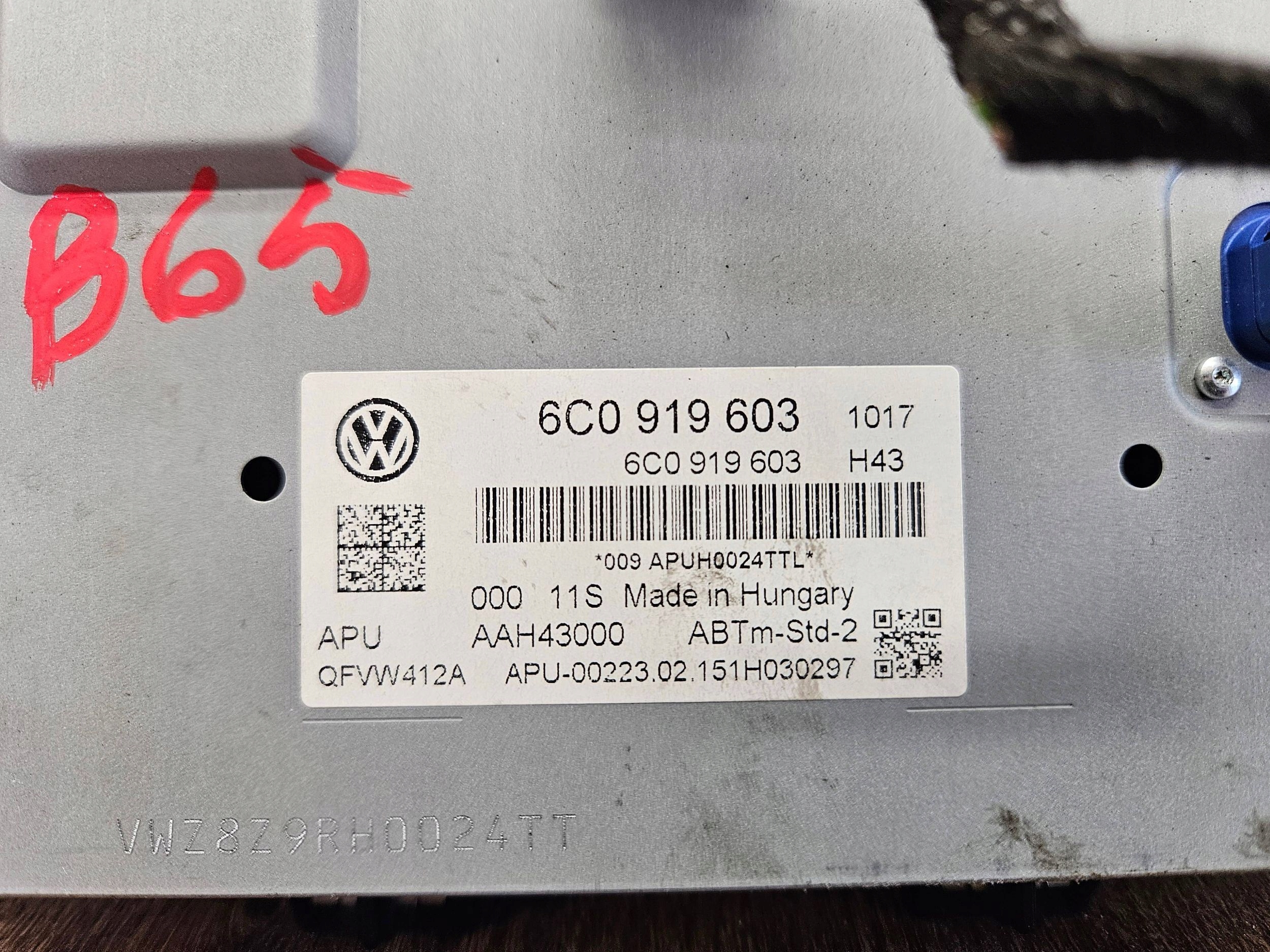 Volkswagen Polo 6c 6R PANEL DISPLEJ DISPLEJ 6C0919603
