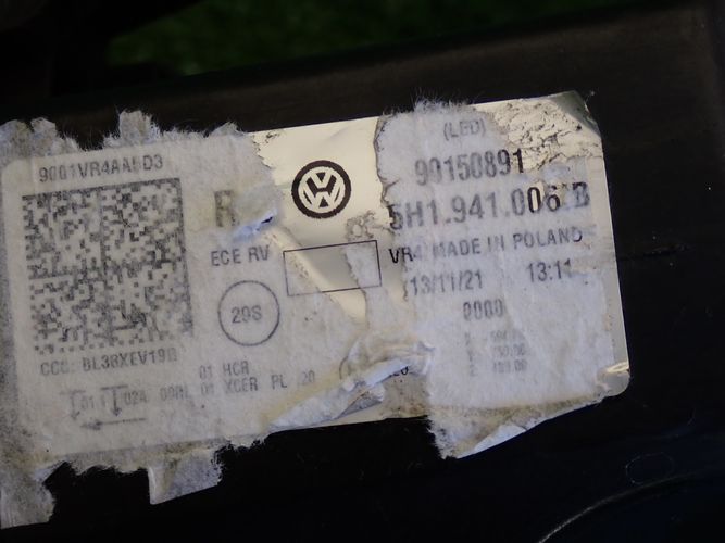 VW GOLF VIII 8 LED PRAVE PREDNE SVETLO 5H1941006B