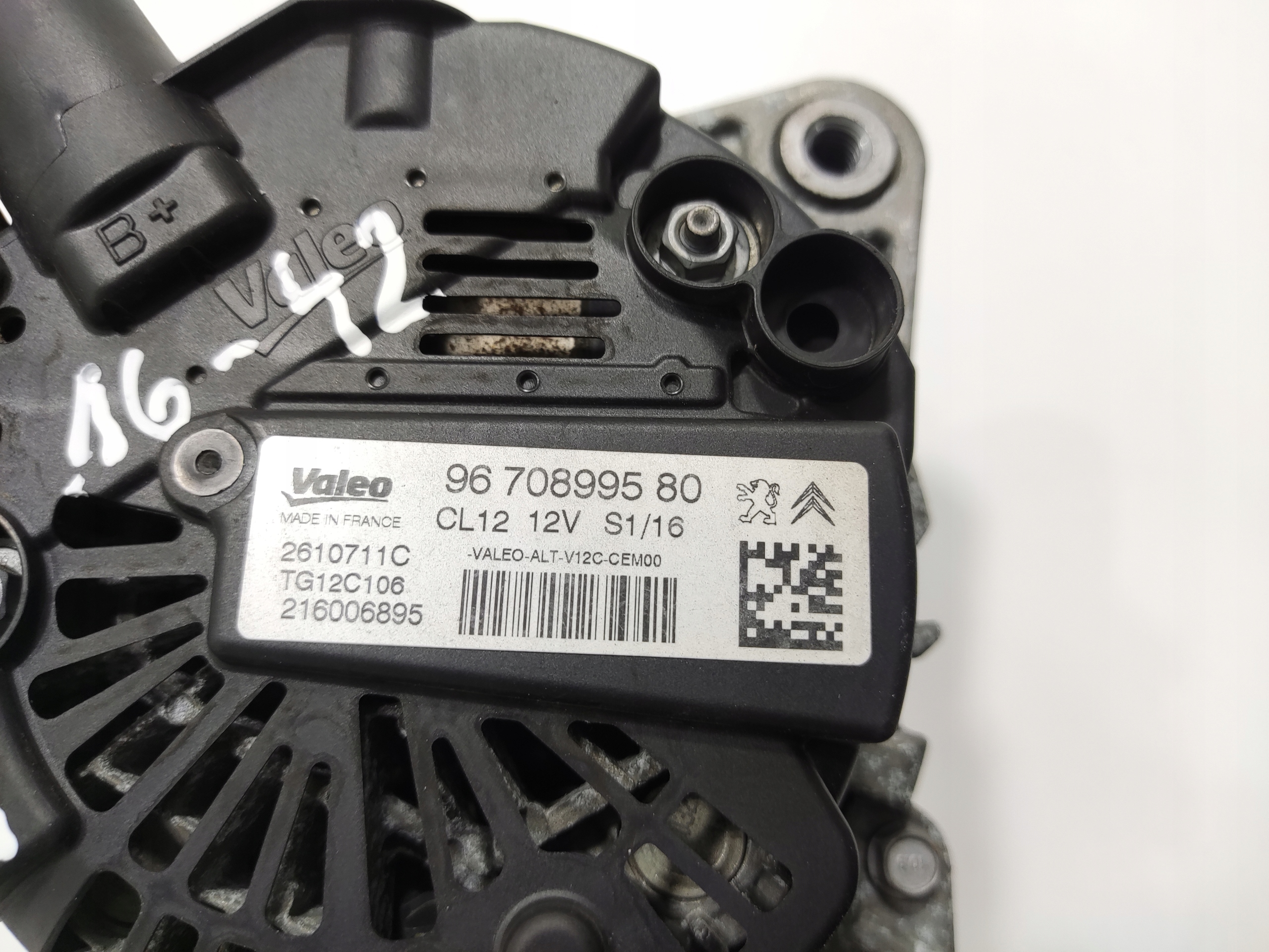 ALTERNÁTOR PEUGEOT 208 I 1.2 THP 9670899580 2016-2019 LIFT