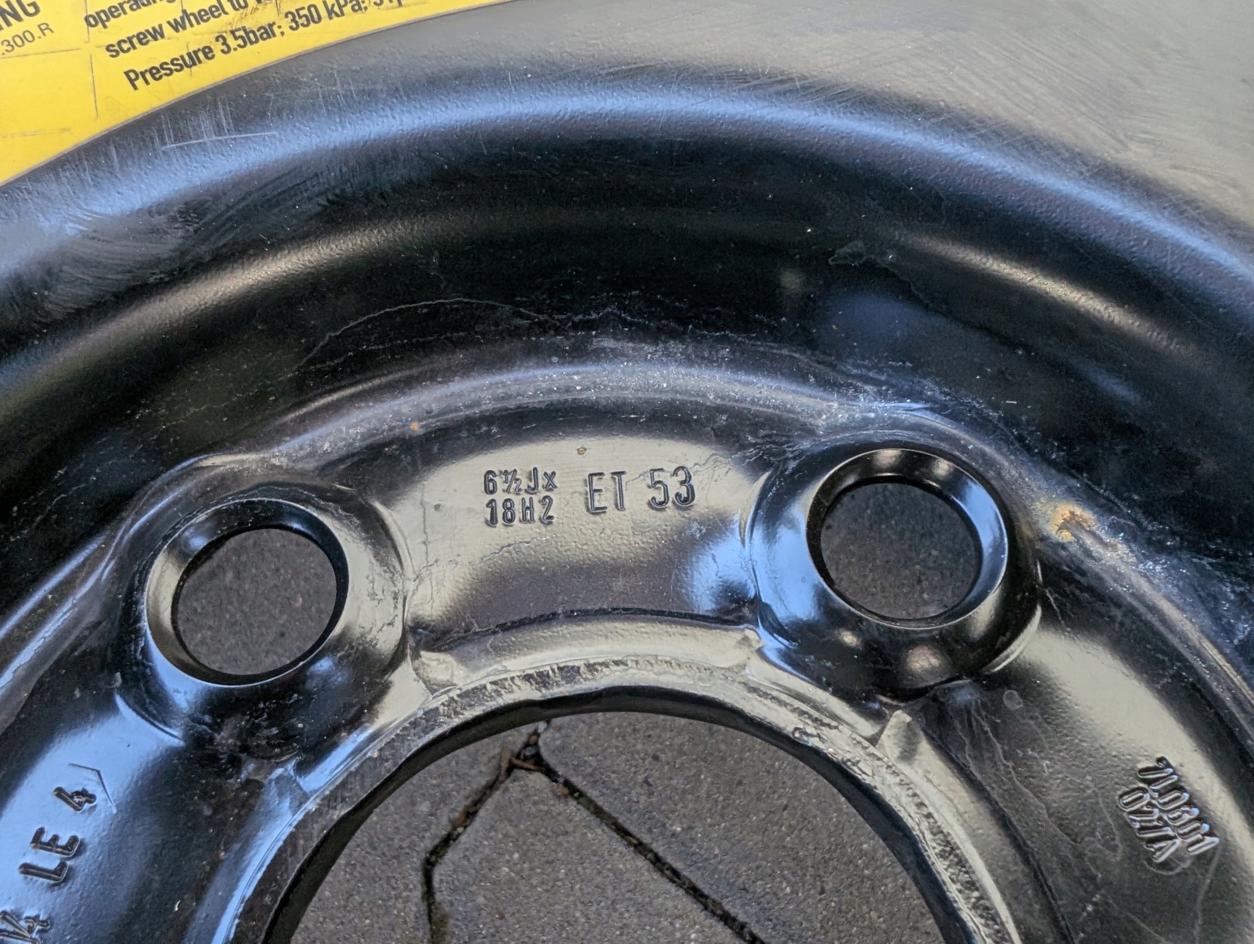 REZERVA DOJAZDOVKA 18 PORSCHE CAYENNE I 5×130 6,5J ET53 7L0601027A