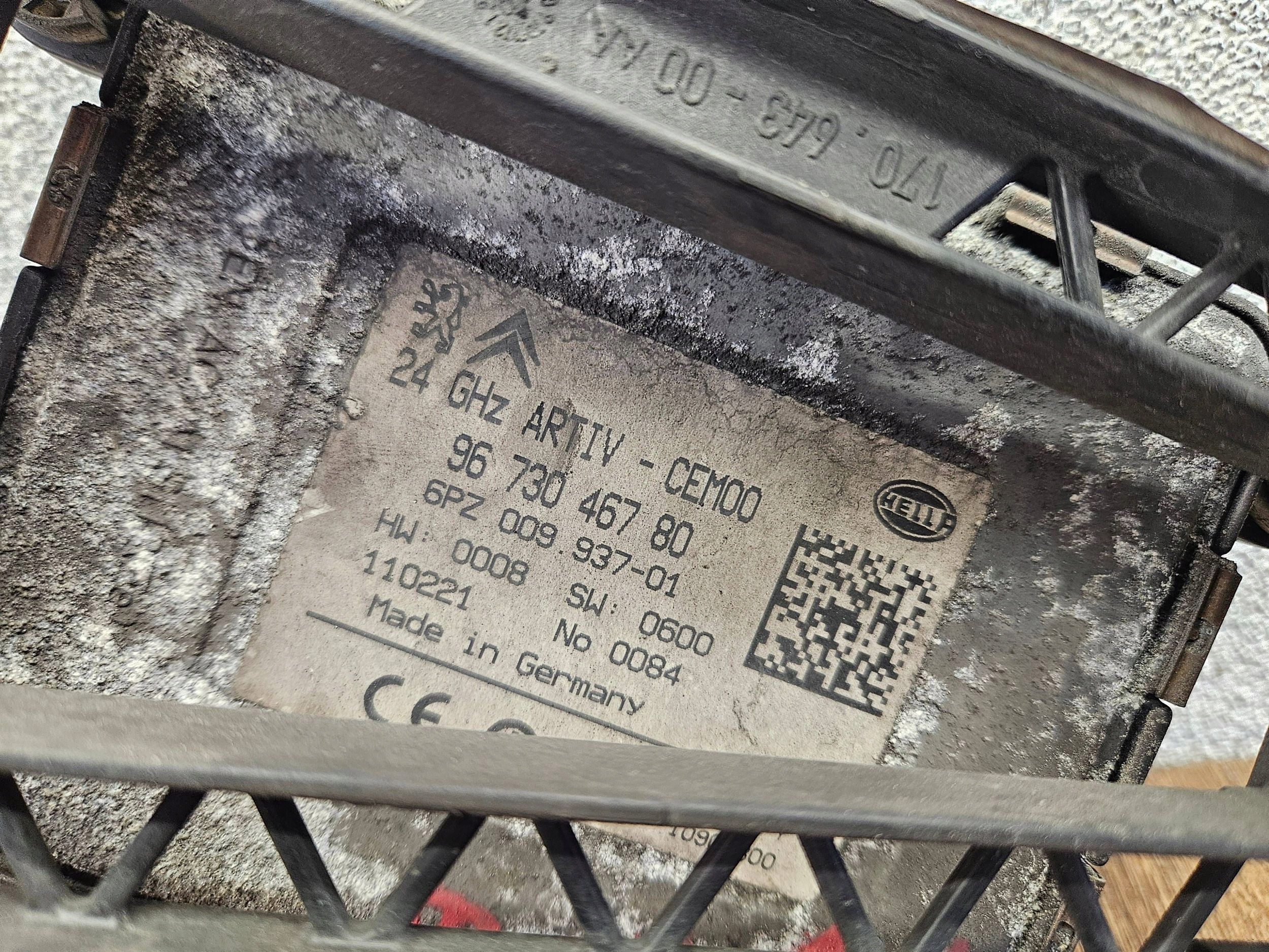Peugeot 5008 1 9673046780 RADAR CIDLO Distronic