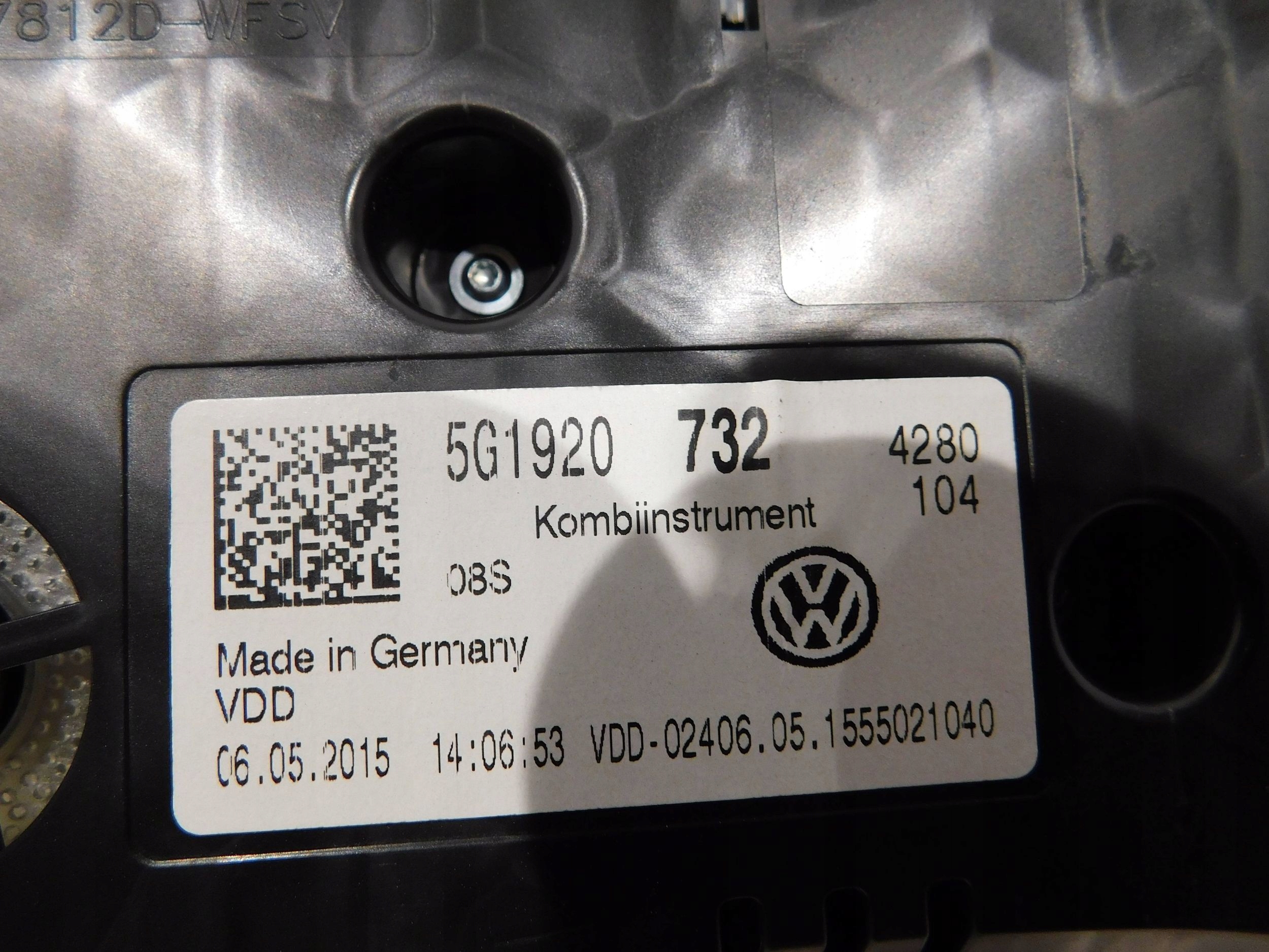 TACHOMETER BUDIKY VW GOLF VII 1.4 TSI 5G1920732