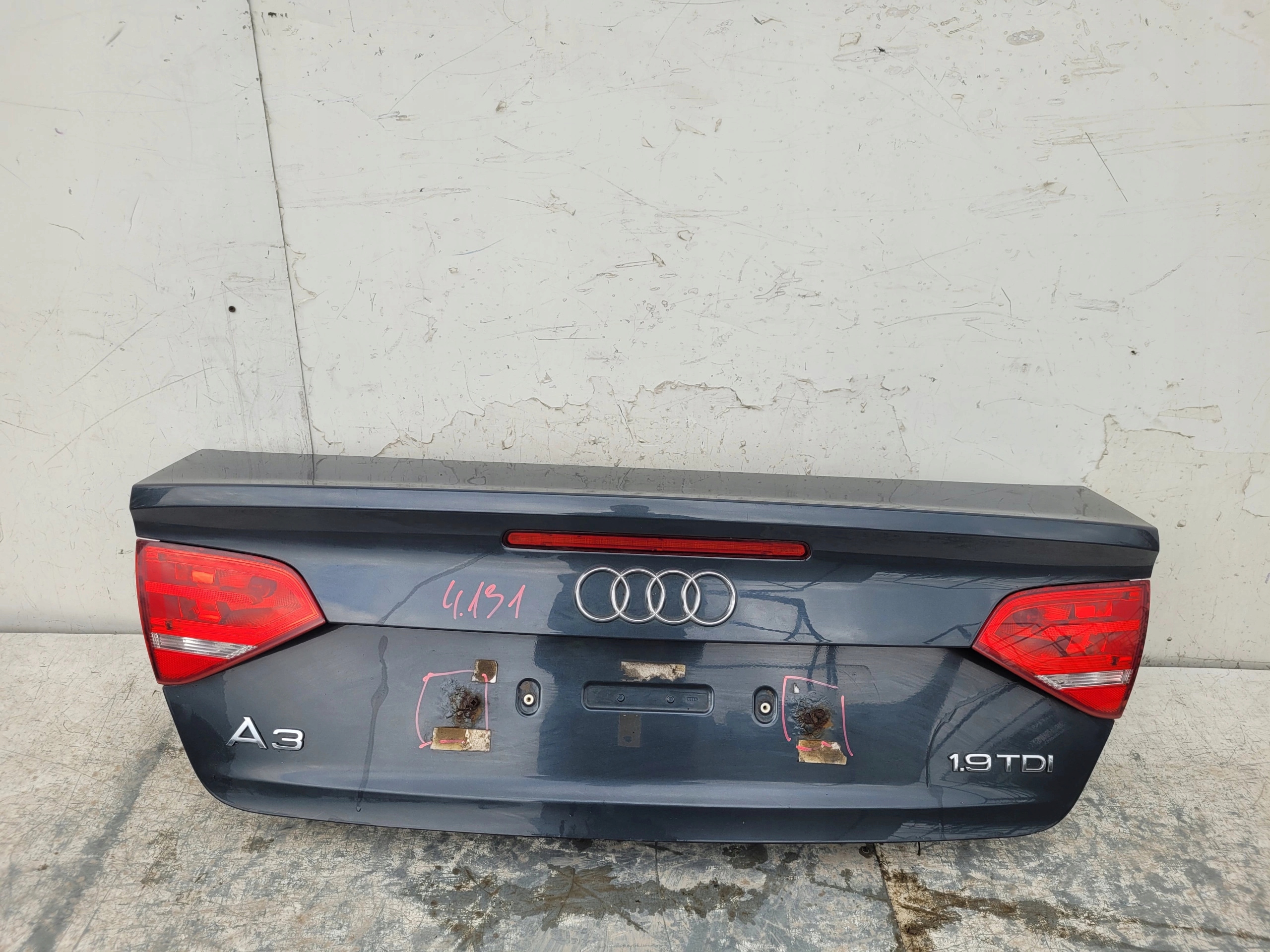 AUDI A3 8P CABRIO ZADNÁ KAPOTA