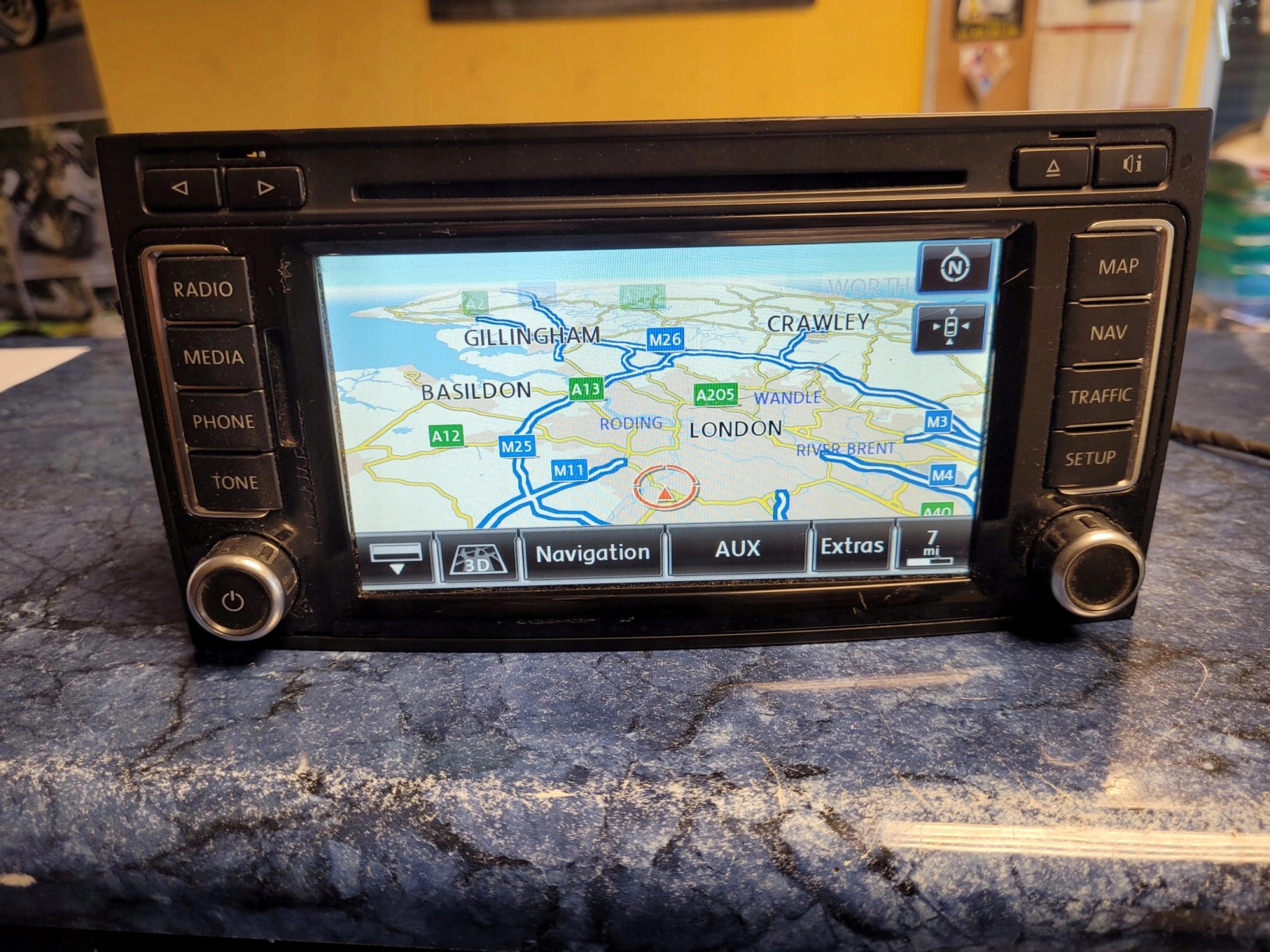 VW TOUAREG I T5 RADIO NAVIGACIA 7L6035680