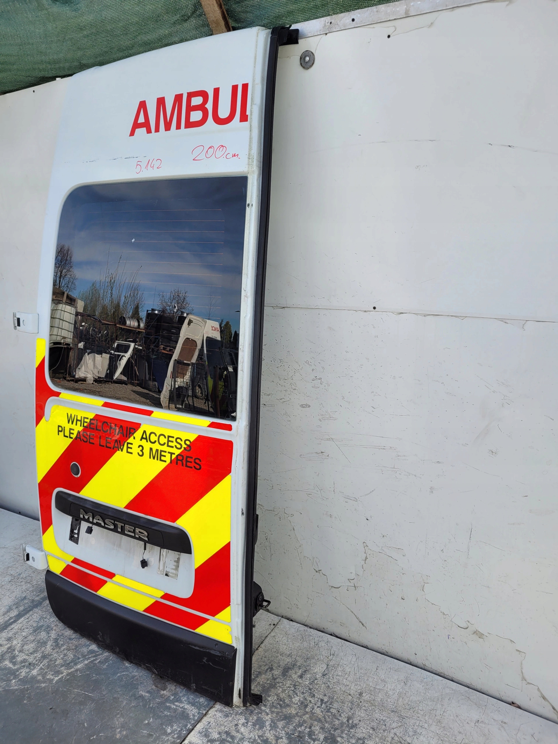 RENAULT MASTER III 3 LAVE ZADNE DVERE SKLO
