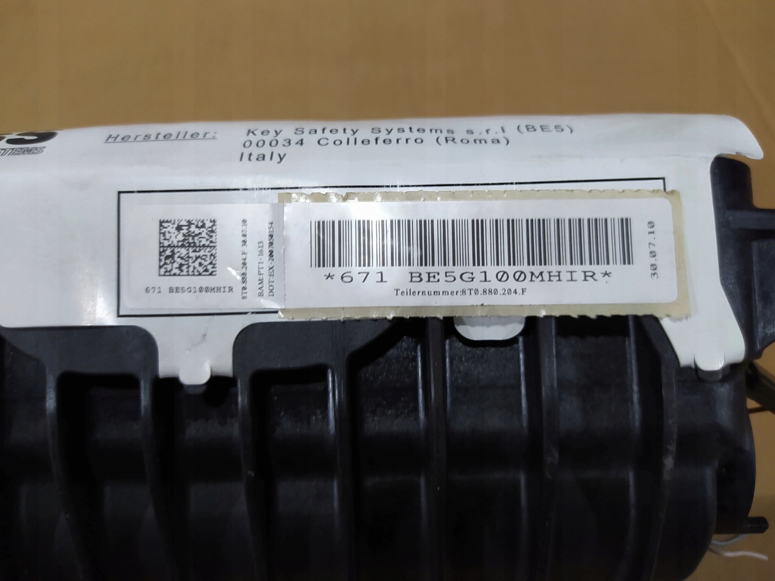 AUDI A4 B8 AIRBAGY BEZPECNOSTNE PASY SENZOR