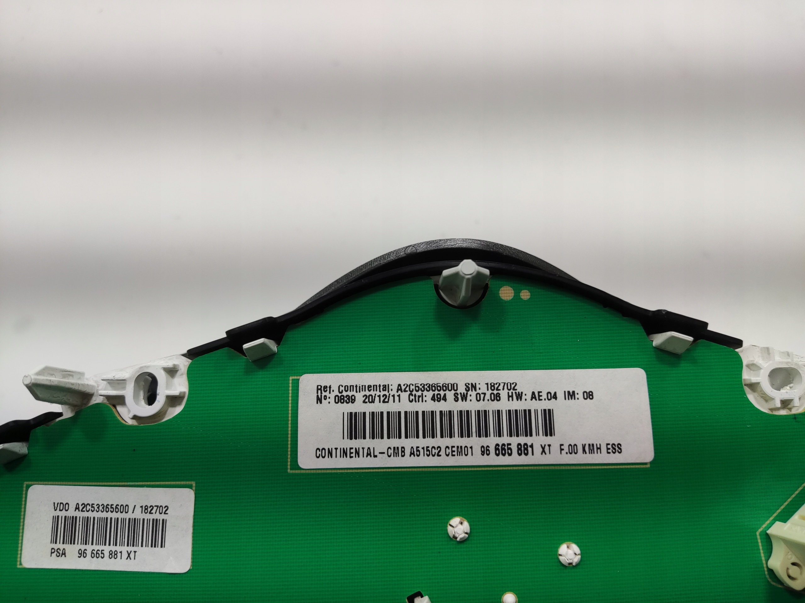 TACHOMETER BUDIKY CITROEN C3 II 1.6 VTI 2009-2013 96665881XT EUROPA