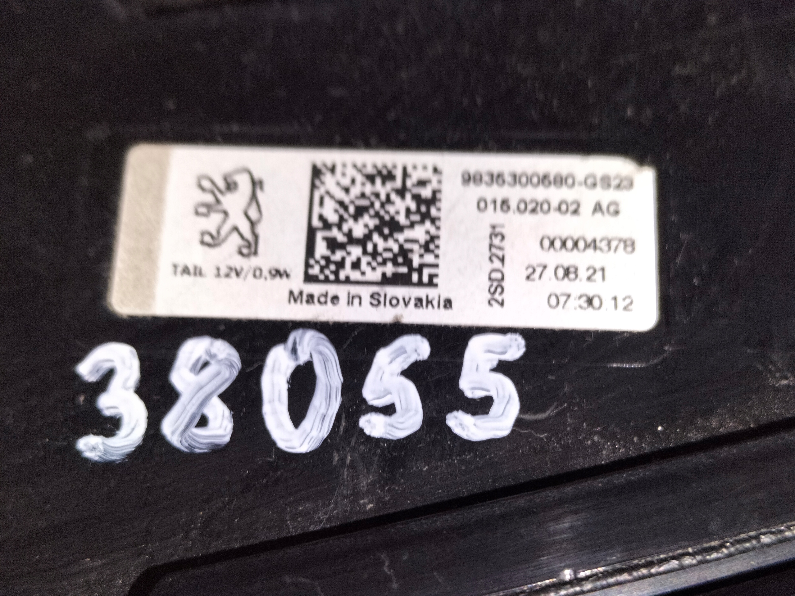 PRAVE ZADNE SVETLO PEUGEOT 308 III T10 21-