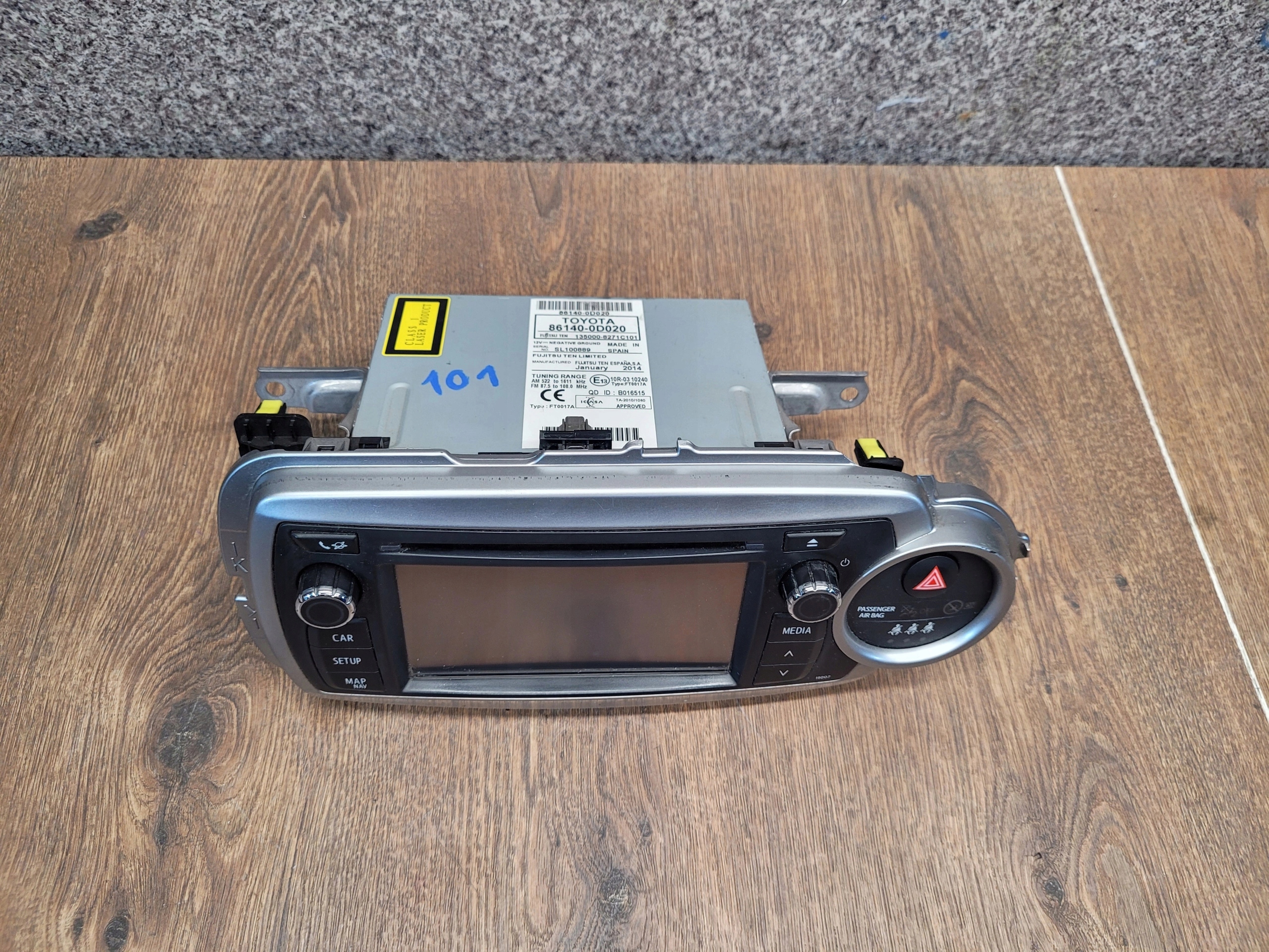 RADIO TOYOTA YARIS III 86140-0D020