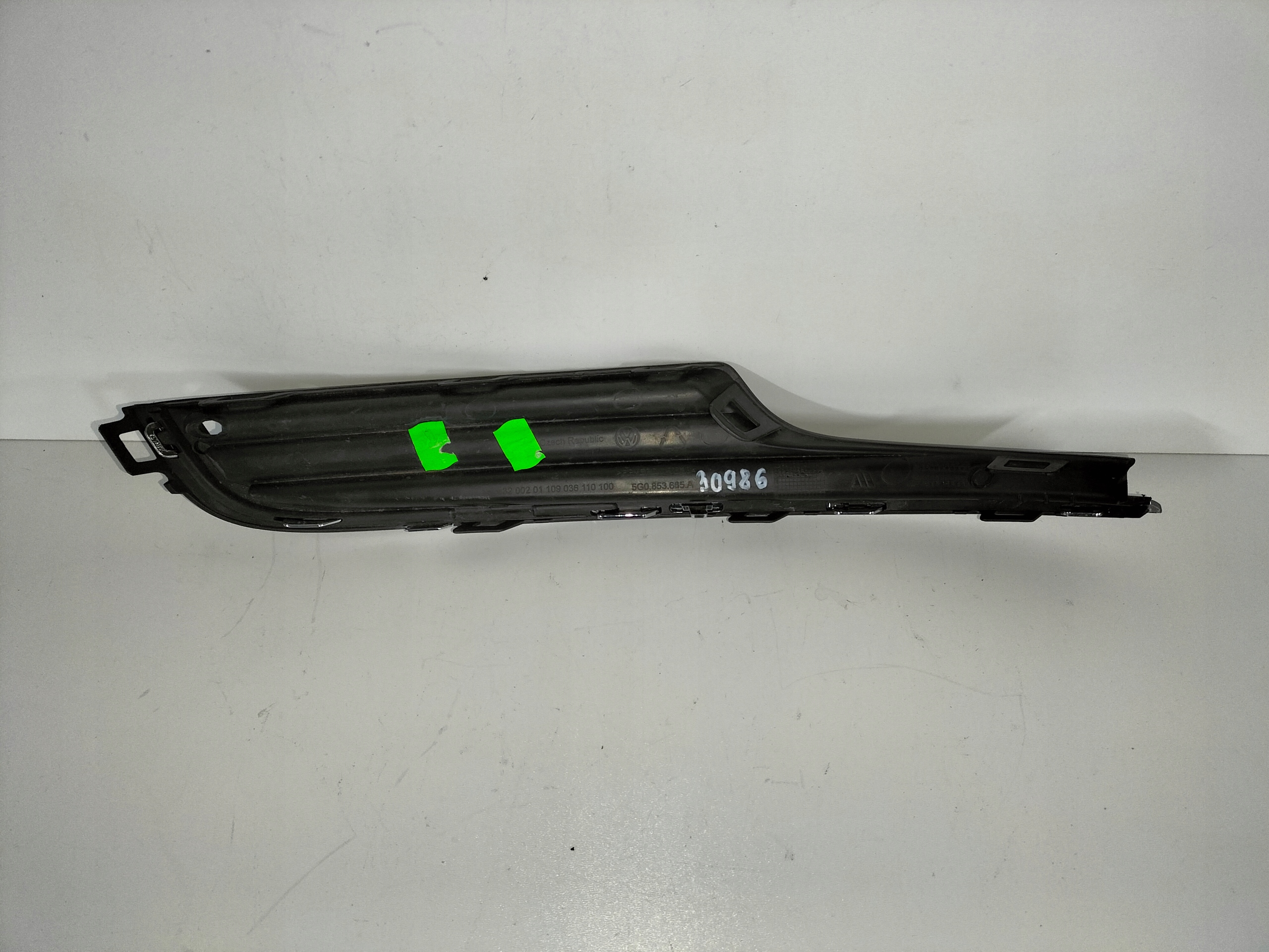 ĽAVÁ LIŠTA MRIEŽKA NÁRAZNÍKA VW GOLF 7 VII 12-17 SPODNA