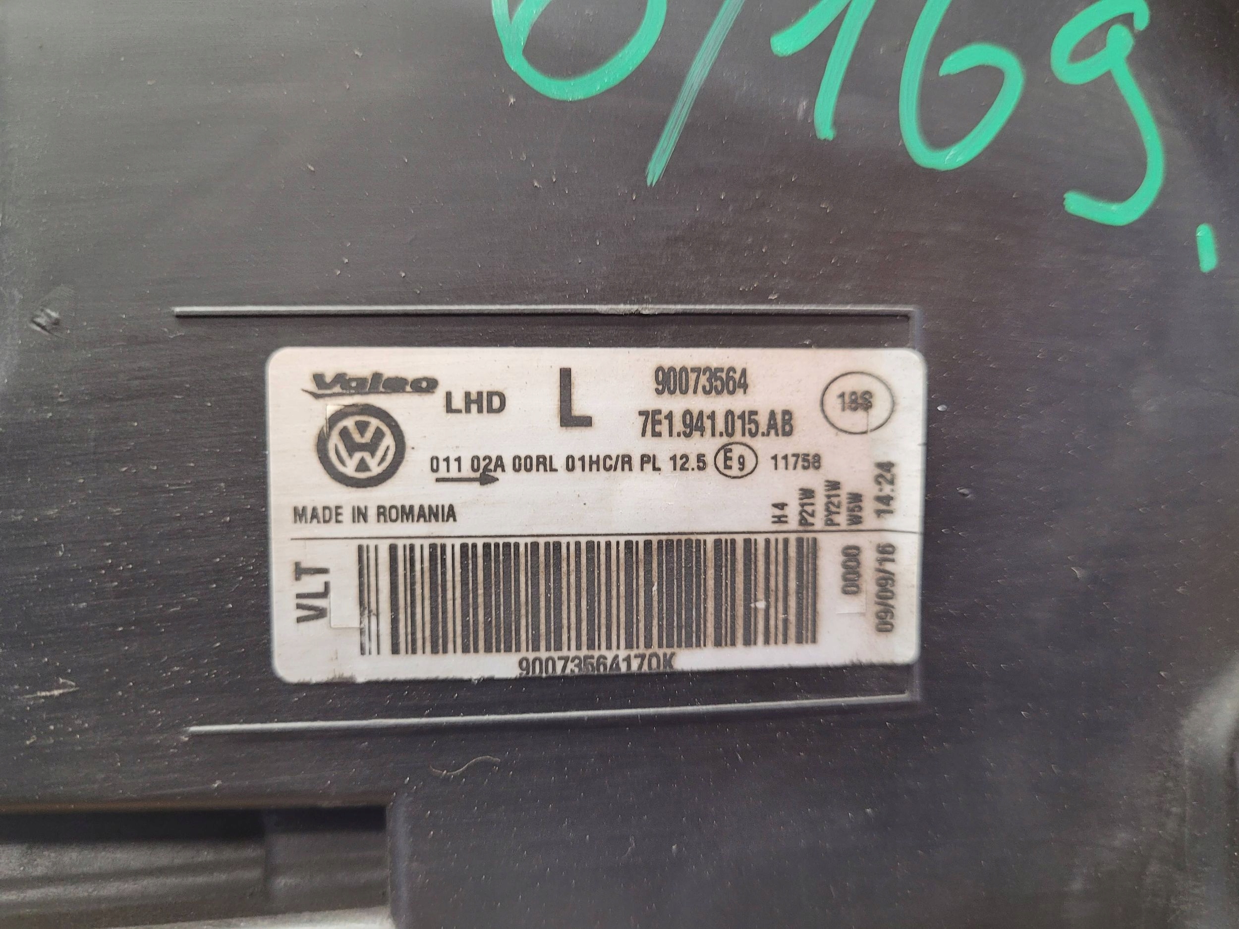 Vw Transporter T6 7E1941015AB LAVE SVETLO PREDNÝ PREDNEa