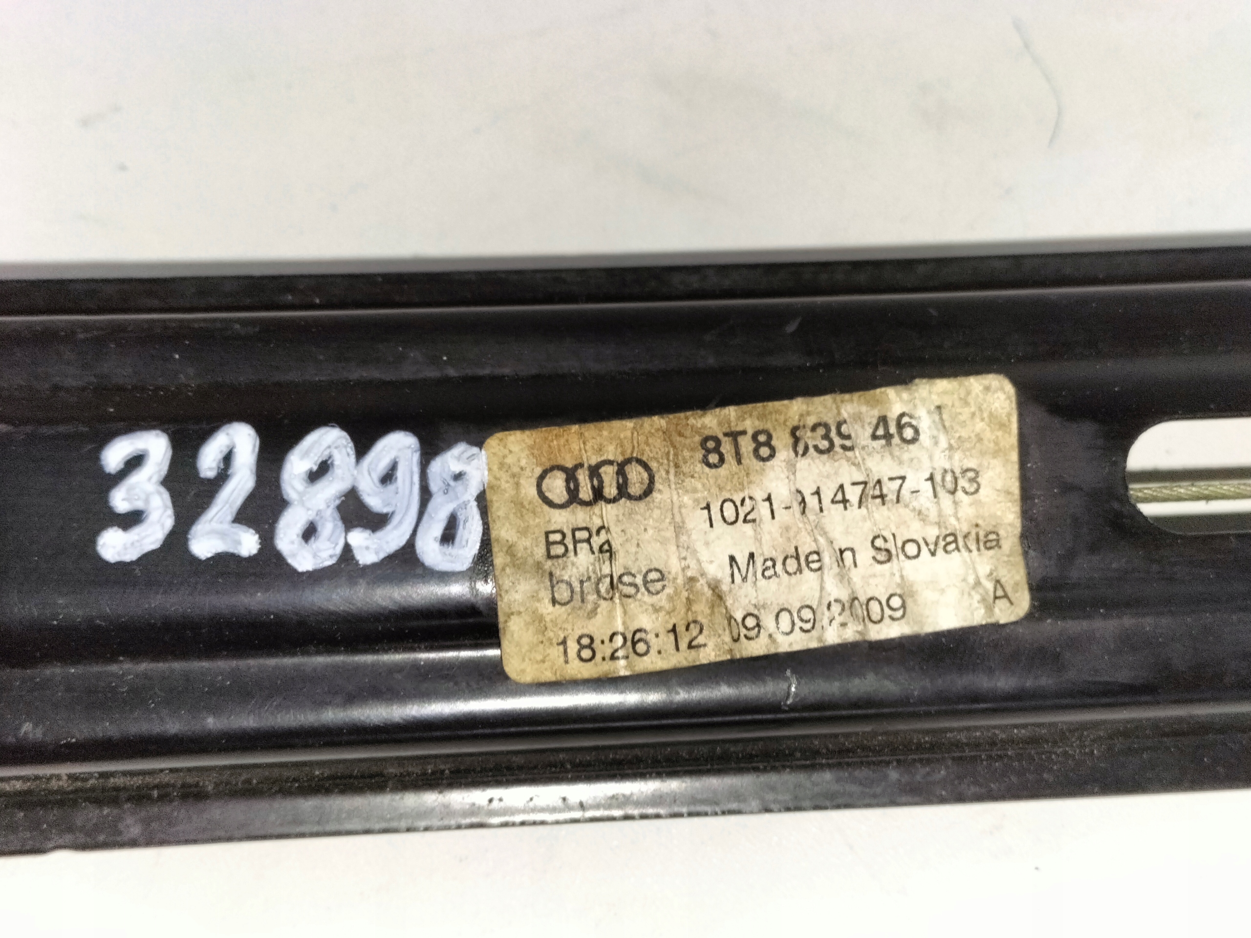 SŤAHOVANIE OKNA ĽAVÝCH ZADNÝCH DVERÍ AUDI A5 8T 07-