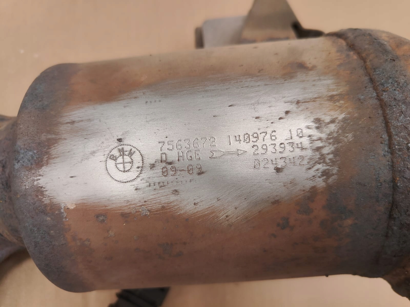 BMW KATALYZATOR BENZIN n43 7563672 e87 e90 e92 CIDLA SENZORY