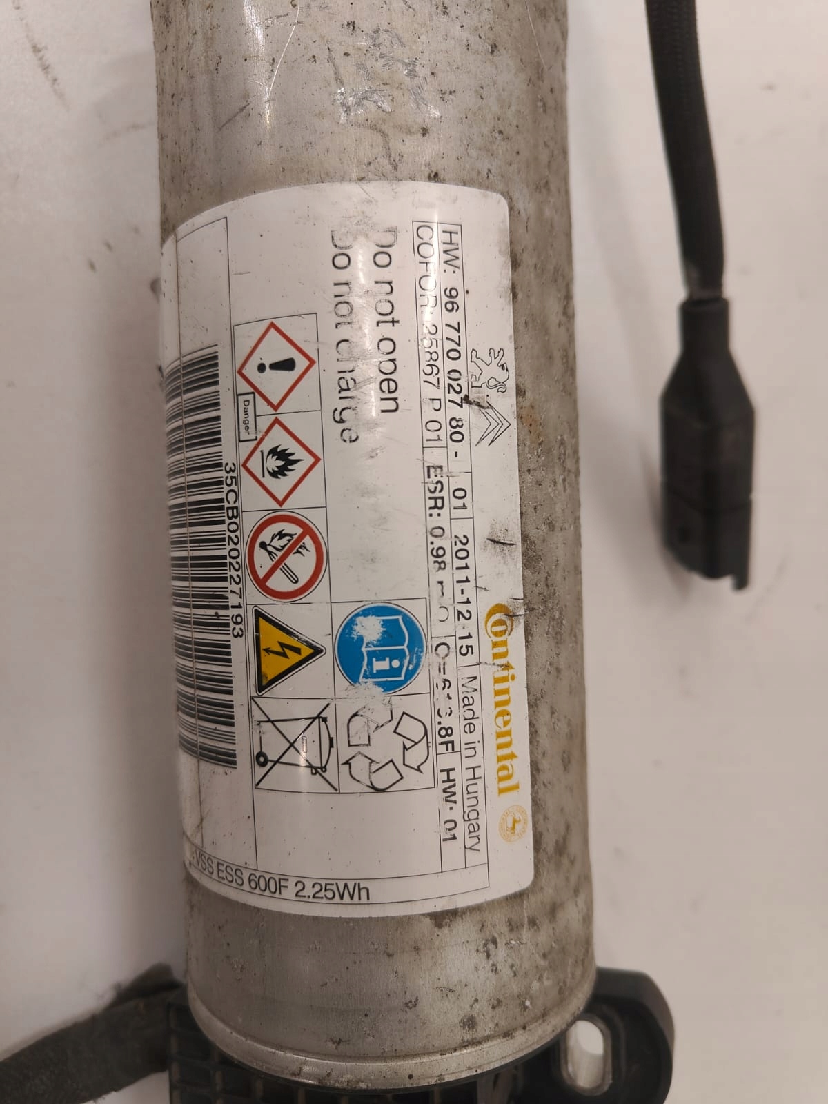 Citroen Peugeot OE 9677002780 PSA KONDESATOR START STOP