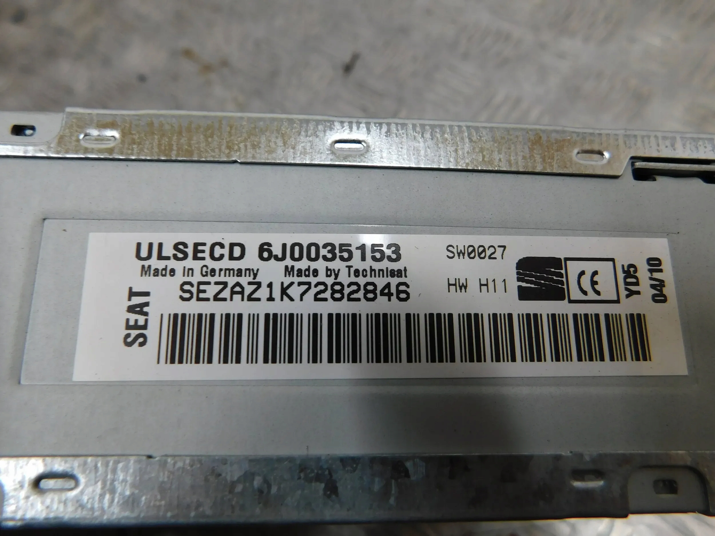 RADIO SEAT IBIZA 6J0035153