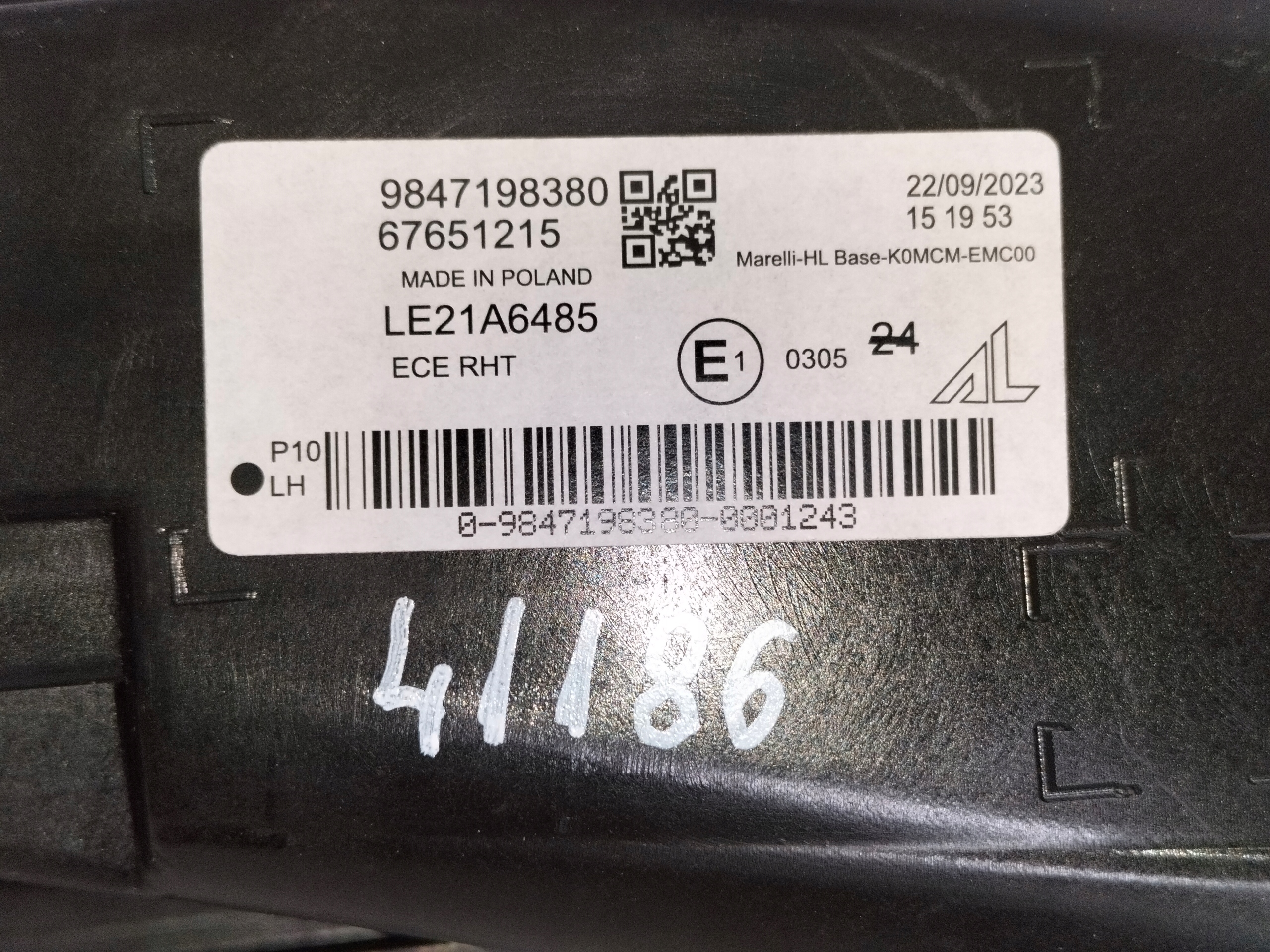 LAVE PREDNE SVETLO EXPERT IV 24- JUMPY IV 24- PROACE II LIFT 24-