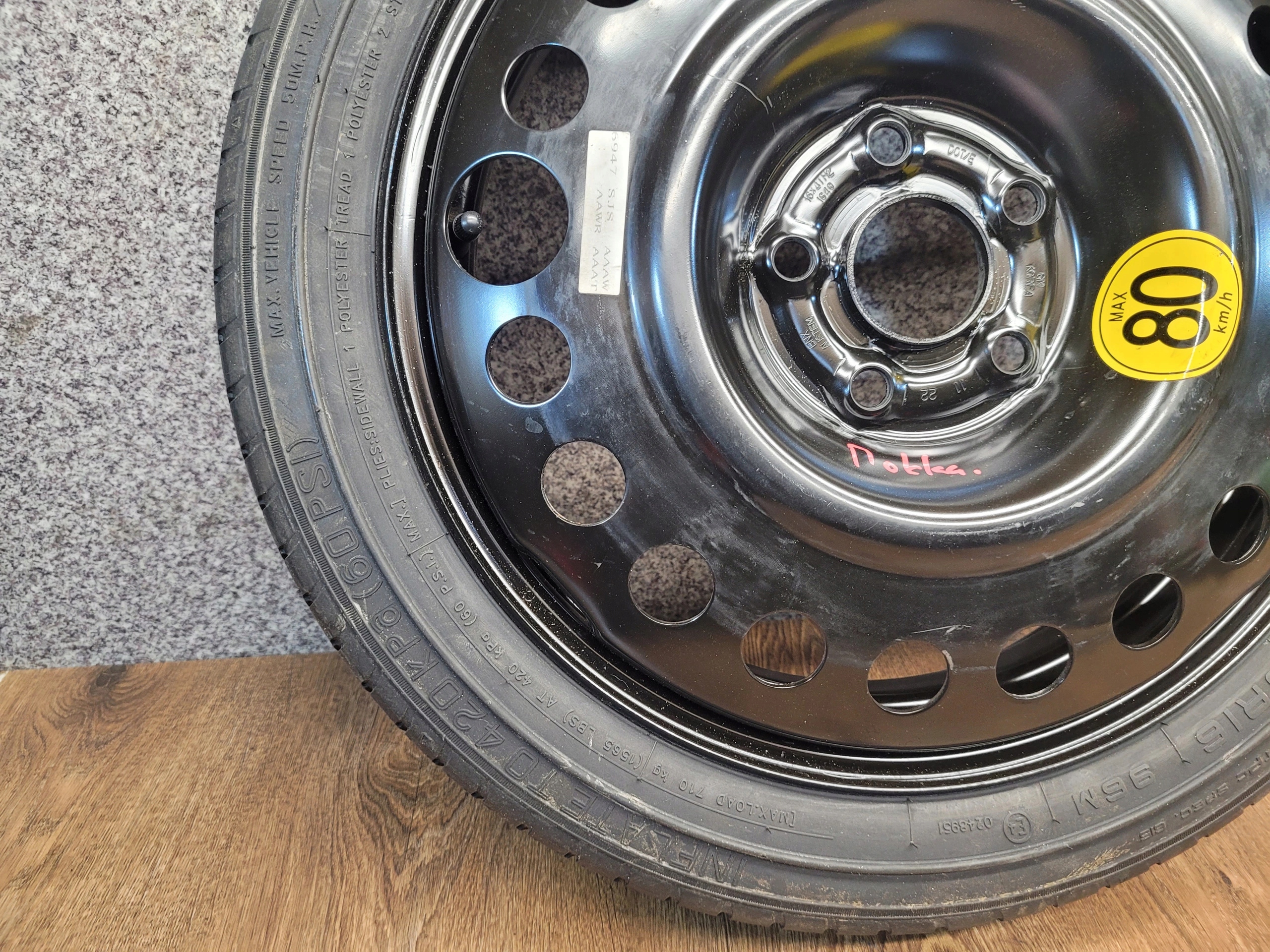 Astra J K Mokka REZERVA DOJAZDOVE KOLESO 5×105